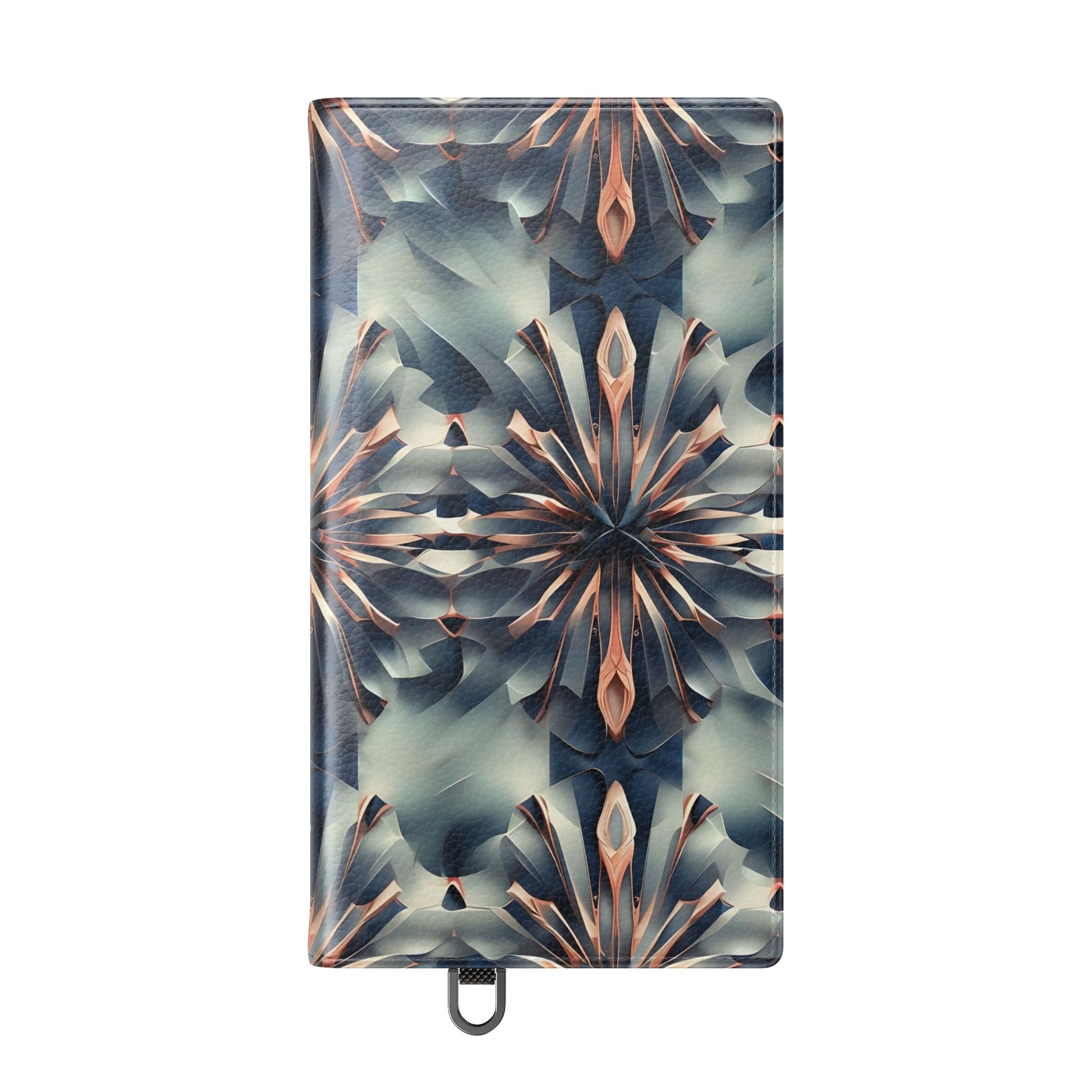 Obsidian Kaleidoscope Samsung Galaxy S24 Ultra Wallet Case - Elegant Abstract Flip Cover with Card Slots