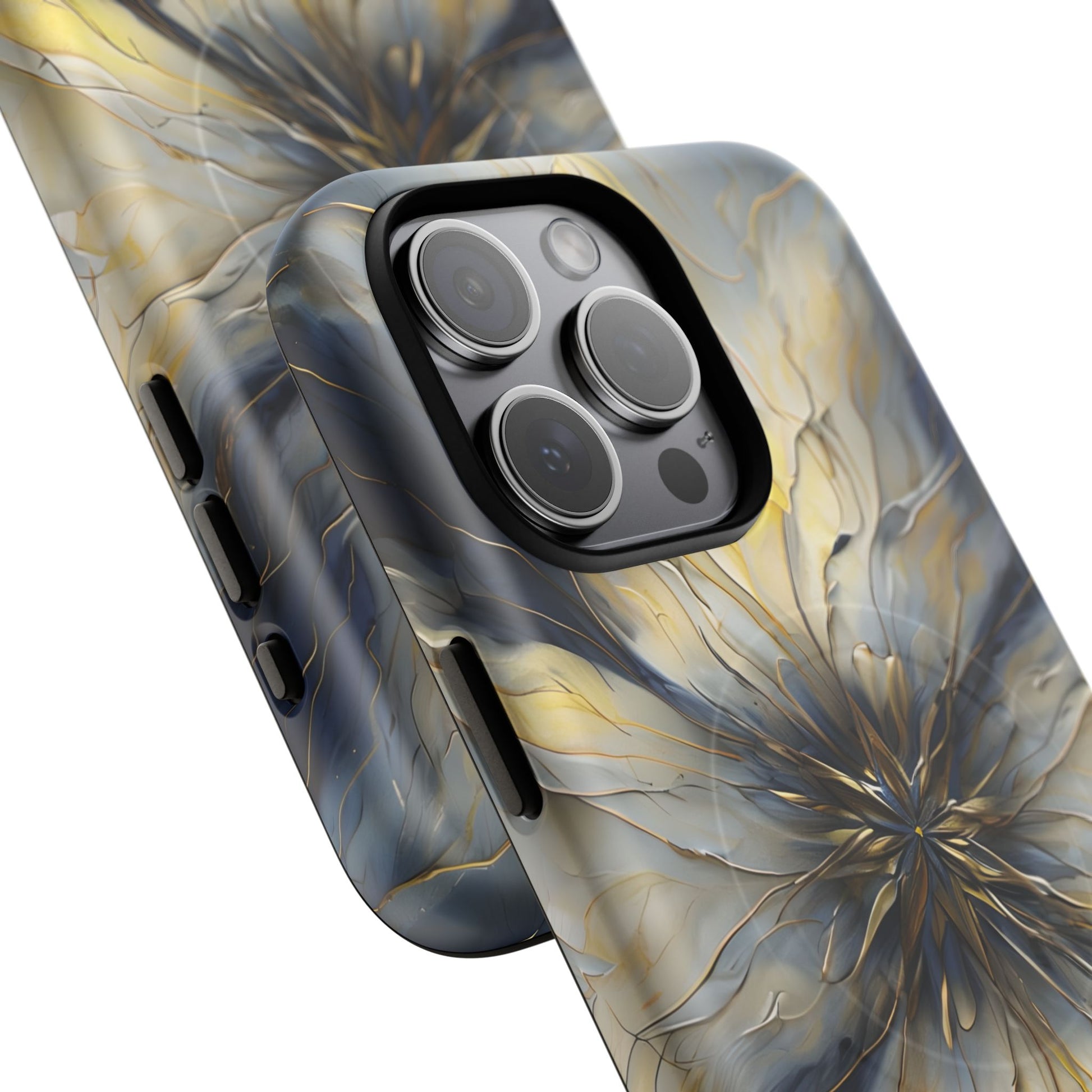 Luxury Luminous Petal MagSafe iPhone 15 Pro Max- Designer Shockproof Cover