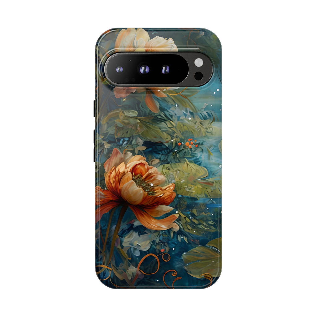 Waterlily Nocturne Tough Case for Google Pixel 9 Pro XL - Premium Artistic Shockproof Cover, Elegant Protective Phone Case