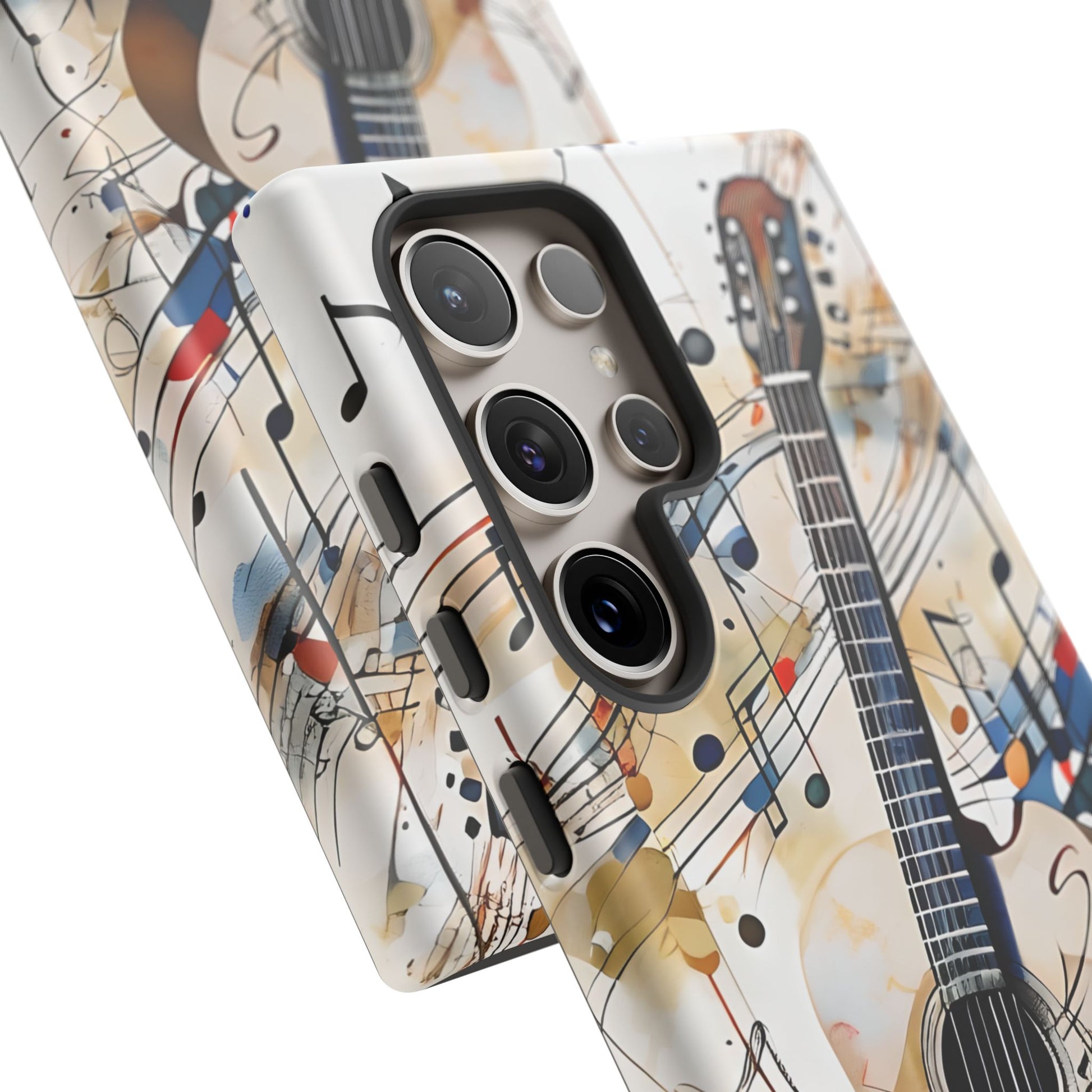 Strum and Flow Acoustic Guitar Art Tough Case for Samsung Galaxy S24 Ultra - Shockproof Phone Cover