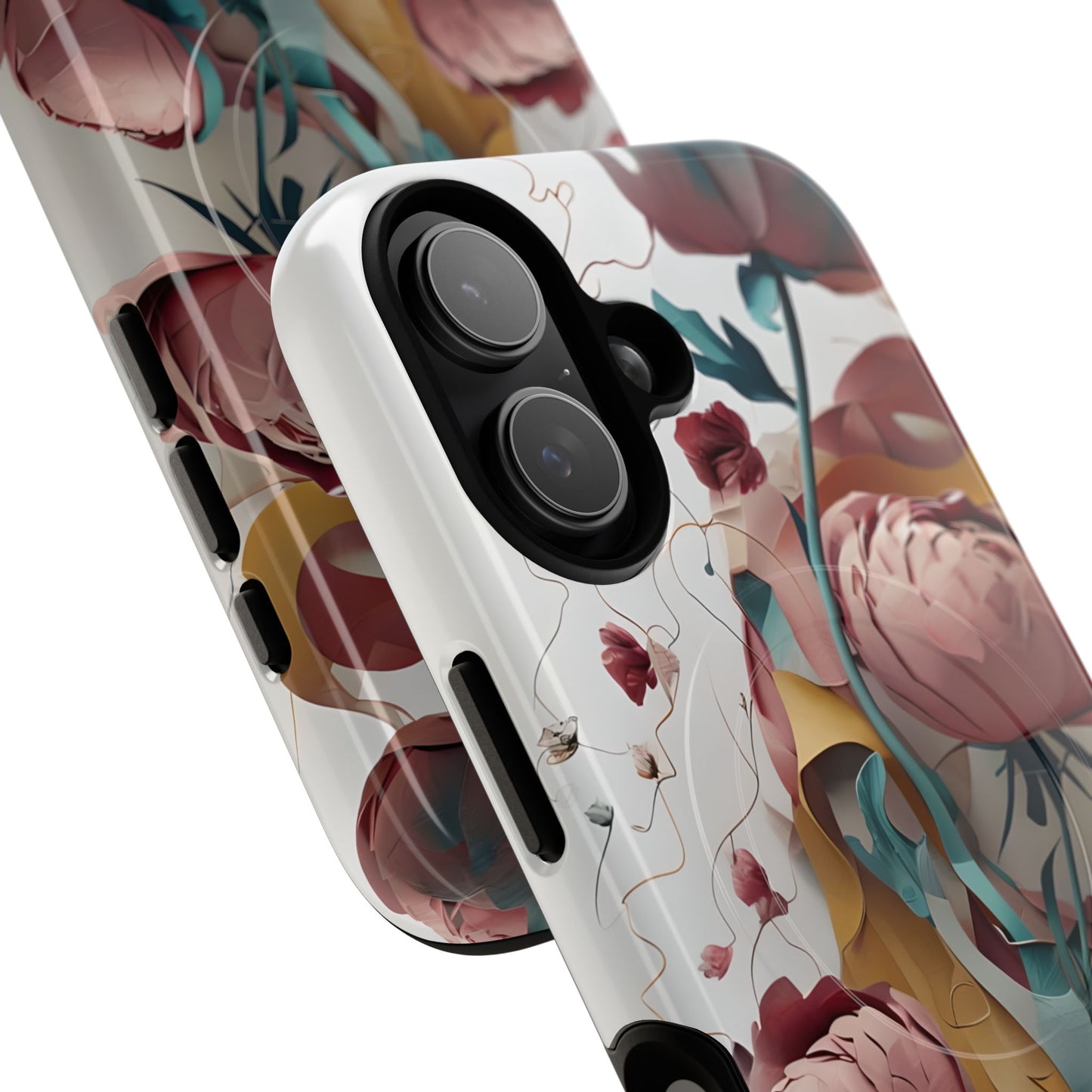 Blushing Peony Veil iPhone MagSafe Case