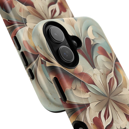 Vintage Baroque Blossom - Ornate Floral Art iPhone MagSafe Phone Case - Elegant Baroque-Inspired Design