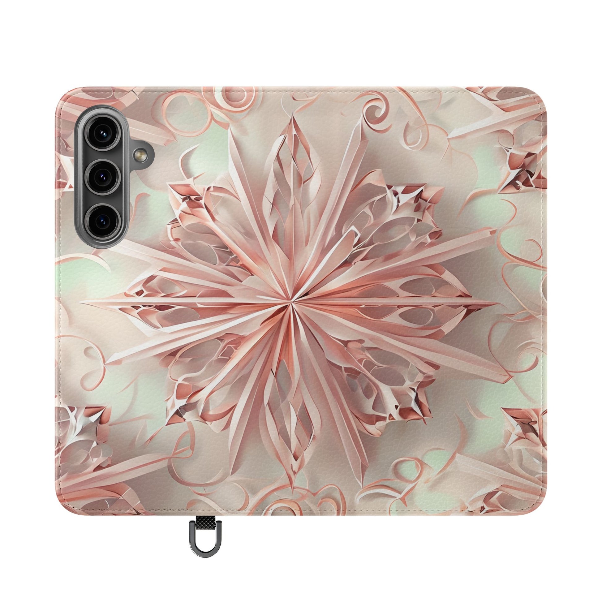 Blush Frost - Abstract Wallet Phone Case for Samsung Galaxy S24