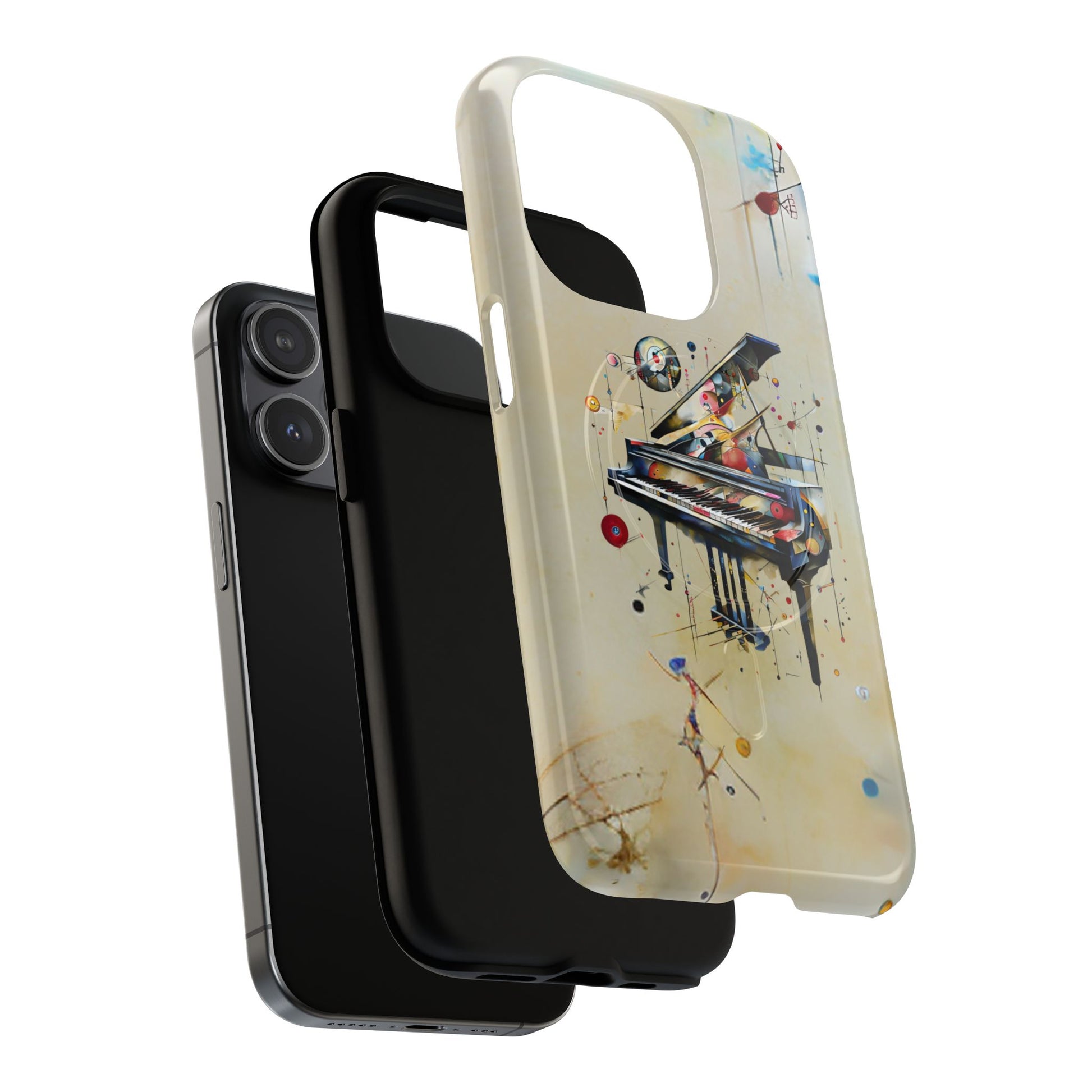 Keys of Imagination Artistic Grand Piano iPhone 15 Pro MagSafe Case