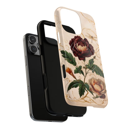 Vintage Burgundy Rose iPhone MagSafe Case