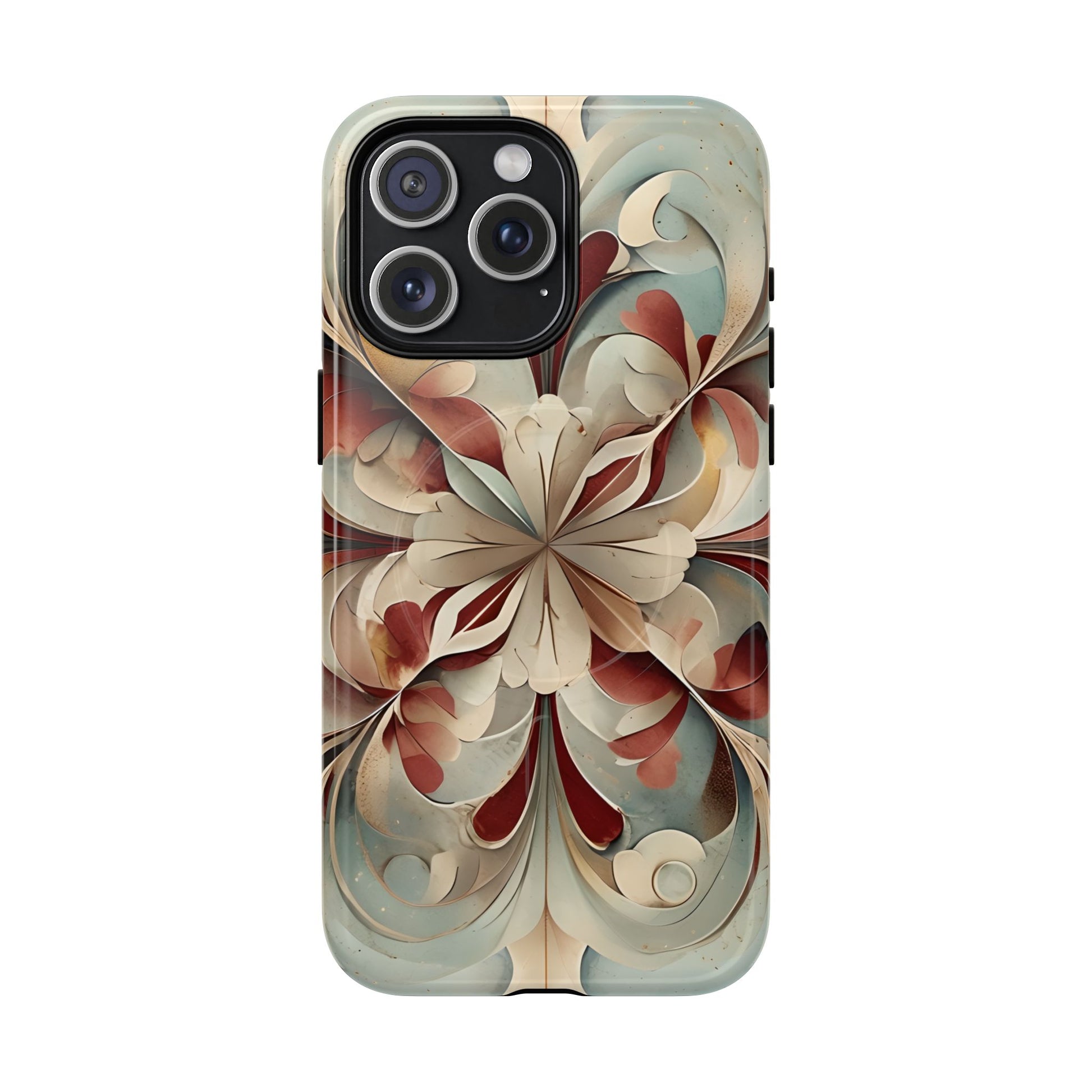 Vintage Baroque Blossom - Ornate Floral Art iPhone 15 Pro Max MagSafe Phone Case - Elegant Baroque-Inspired Design