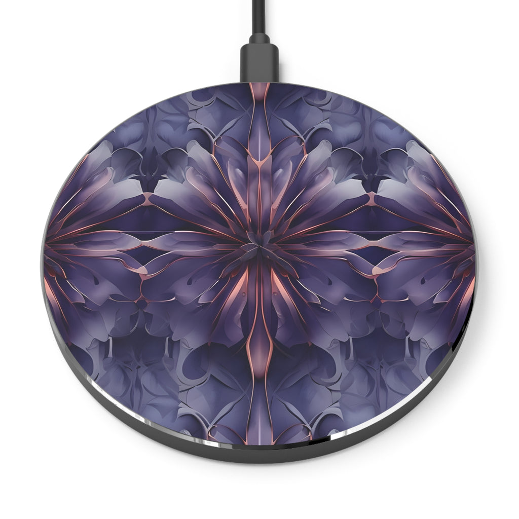 Twilight Tapestry Qi Wireless Charger - 10W Fast Charging Pad - MagSafe Compatible Designer Phone Charger