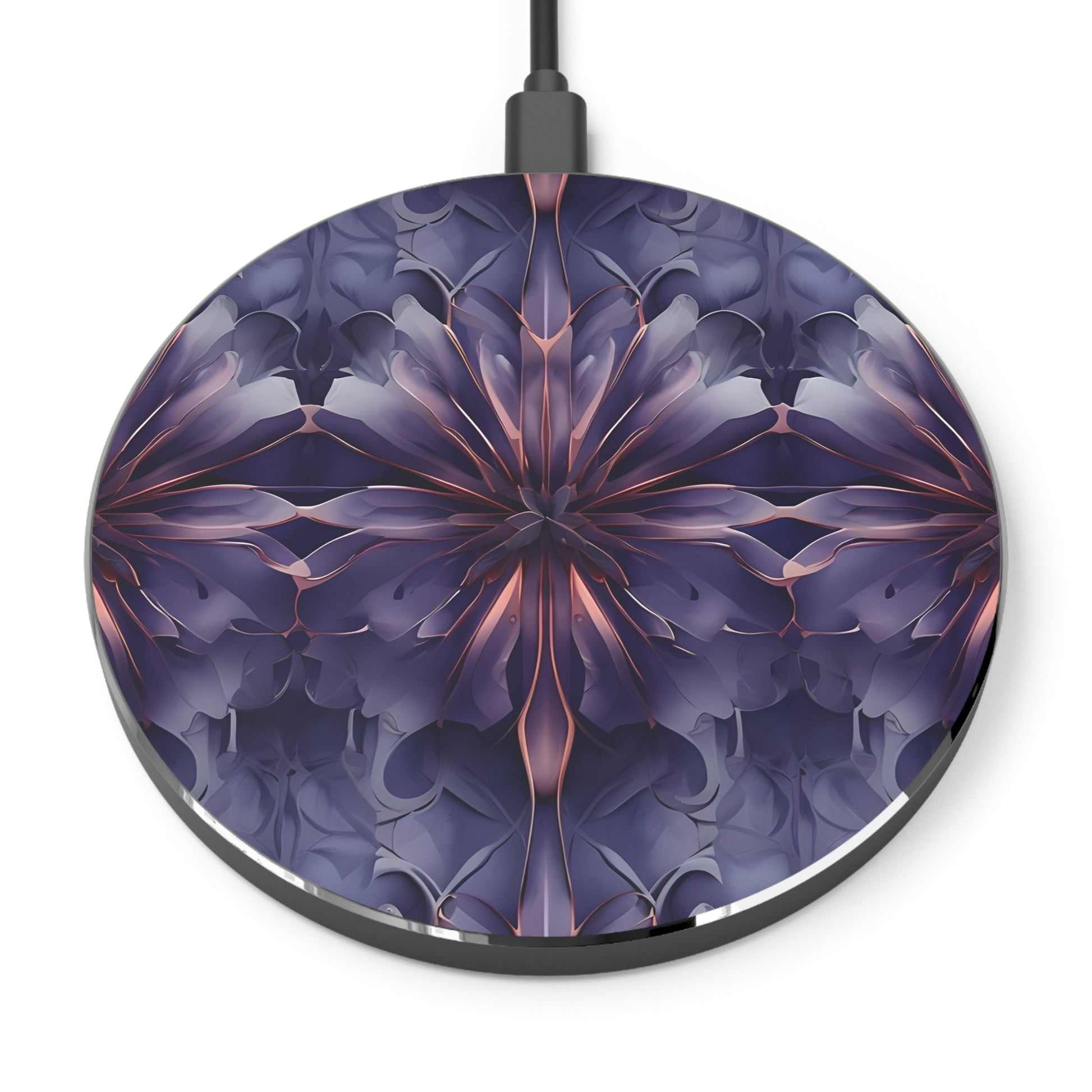Twilight Tapestry Qi Wireless Charger - 10W Fast Charging Pad - MagSafe Compatible Designer Phone Charger