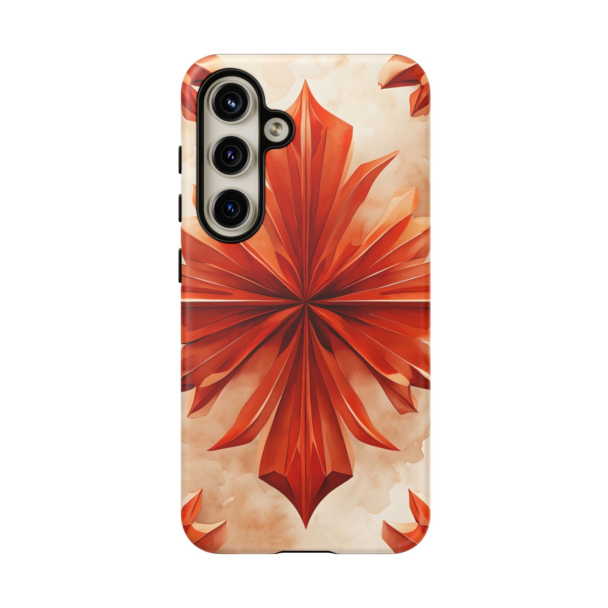 Sunset Fleur Samsung Galaxy S24 - Kaleidoscope Collection of MagSafe Compatible - Vibrant Sunset Flower Design