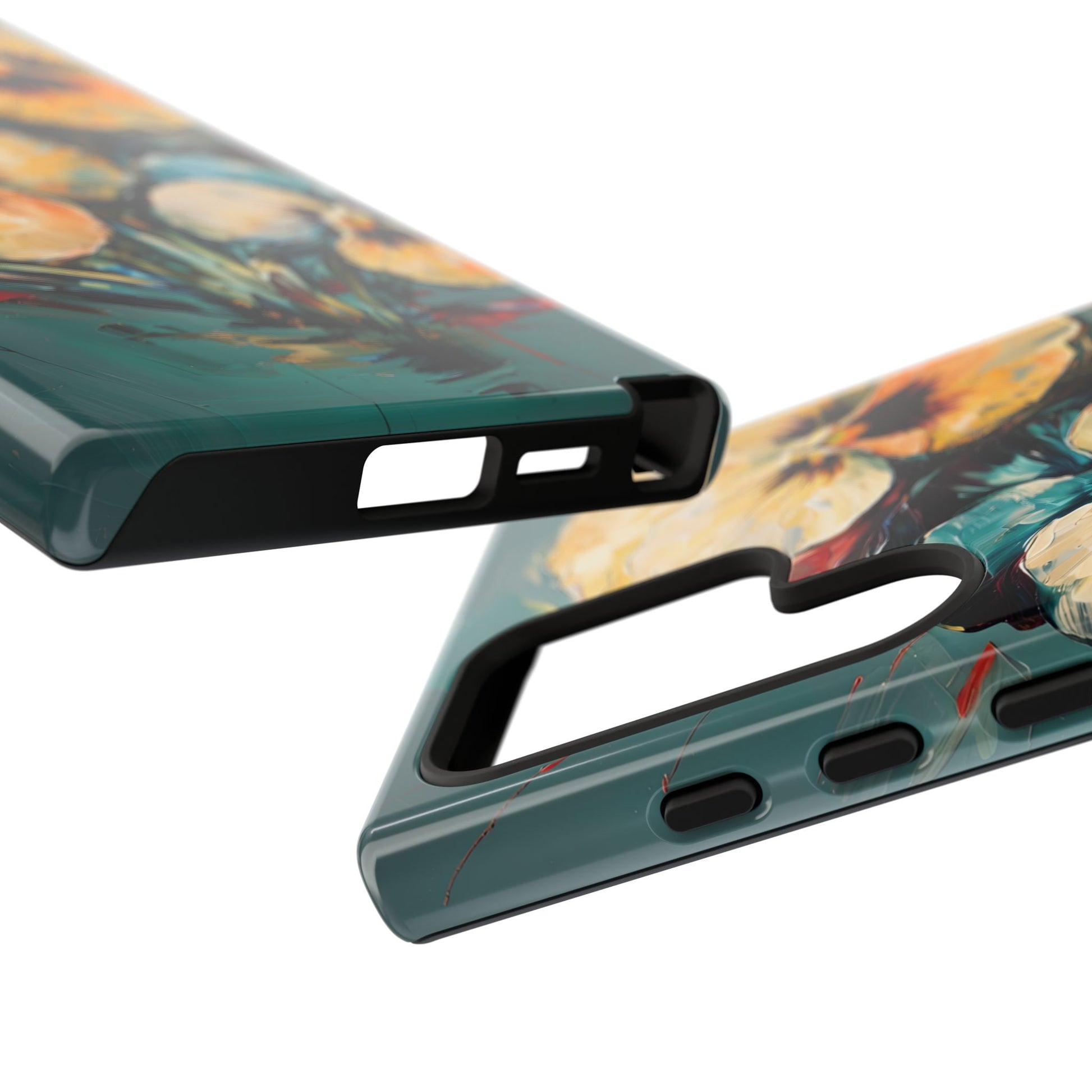 Golden Pansy Cascade Case for Samsung Galaxy S24 Ultra - Premium Shockproof Designer Phone Cover