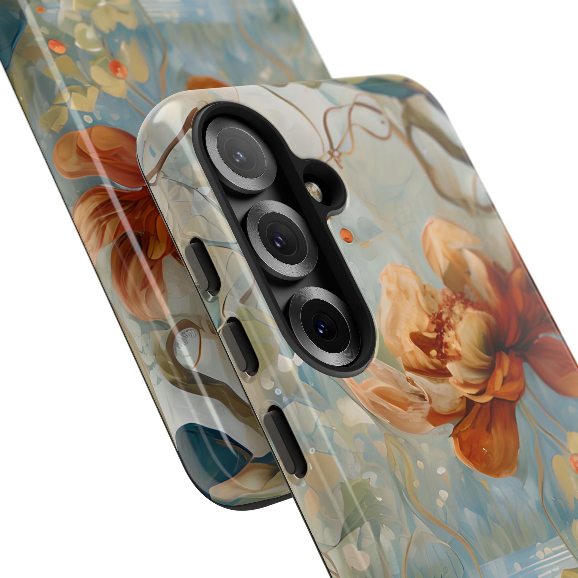 Waterlily Dreamscape - Artistic Floral Samsung Galaxy S25 Tough Phone Case - Waterlily & Lotus Design