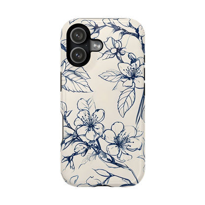 Blossom Sketch iPhone MagSafe Case