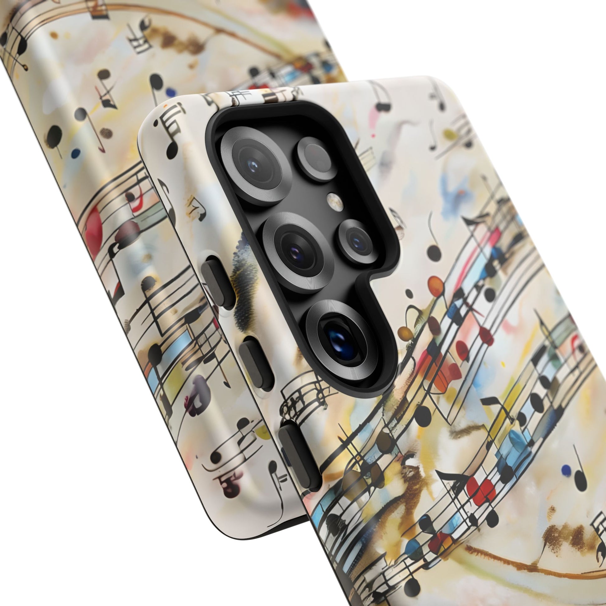 Melodic Flow Abstract Music Notes Tough Case for Samsung Galaxy S25 Ultra- Premium Shockproof Designer Phone Cover