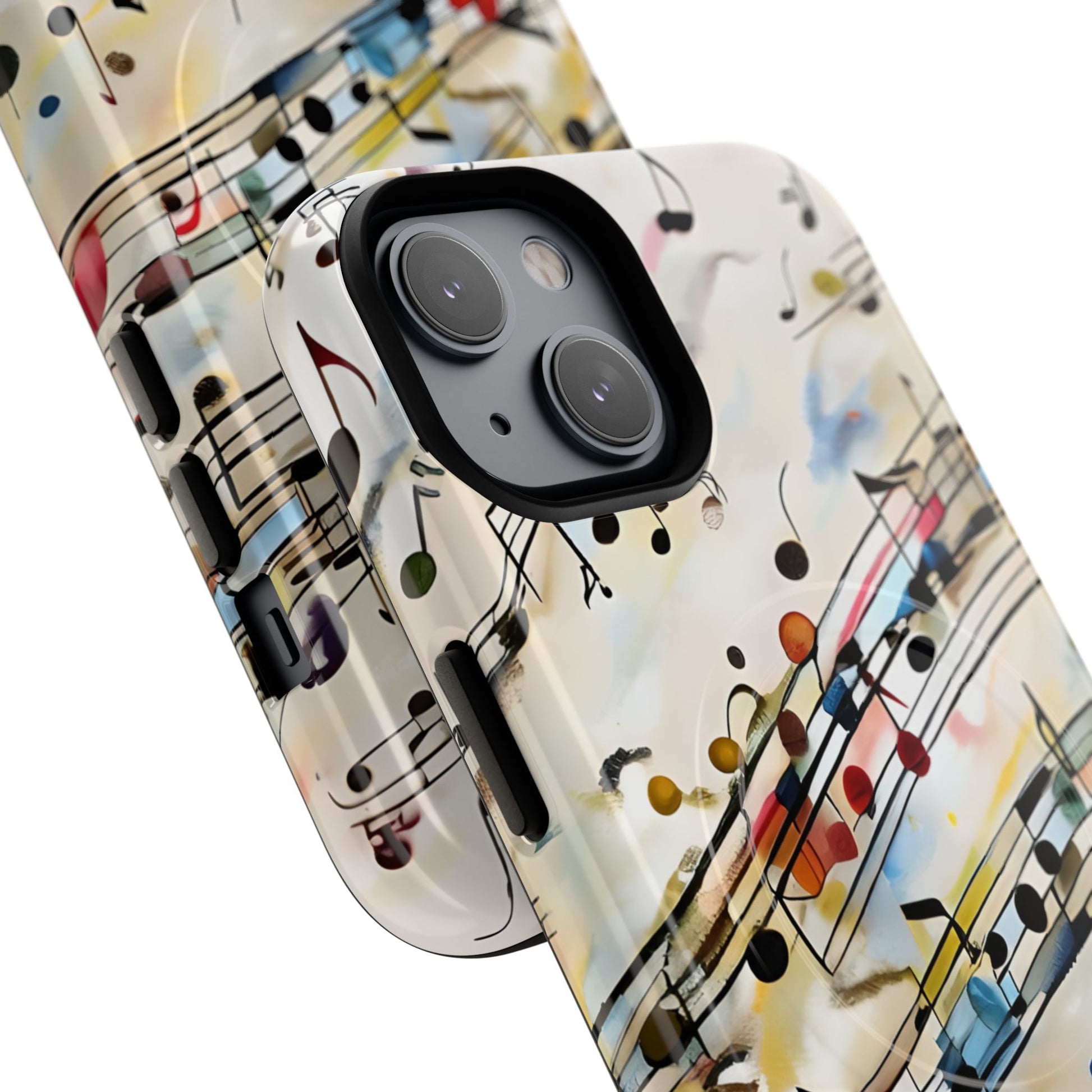Melodic Flow Abstract Music Notes iPhone 14 MagSafe Case