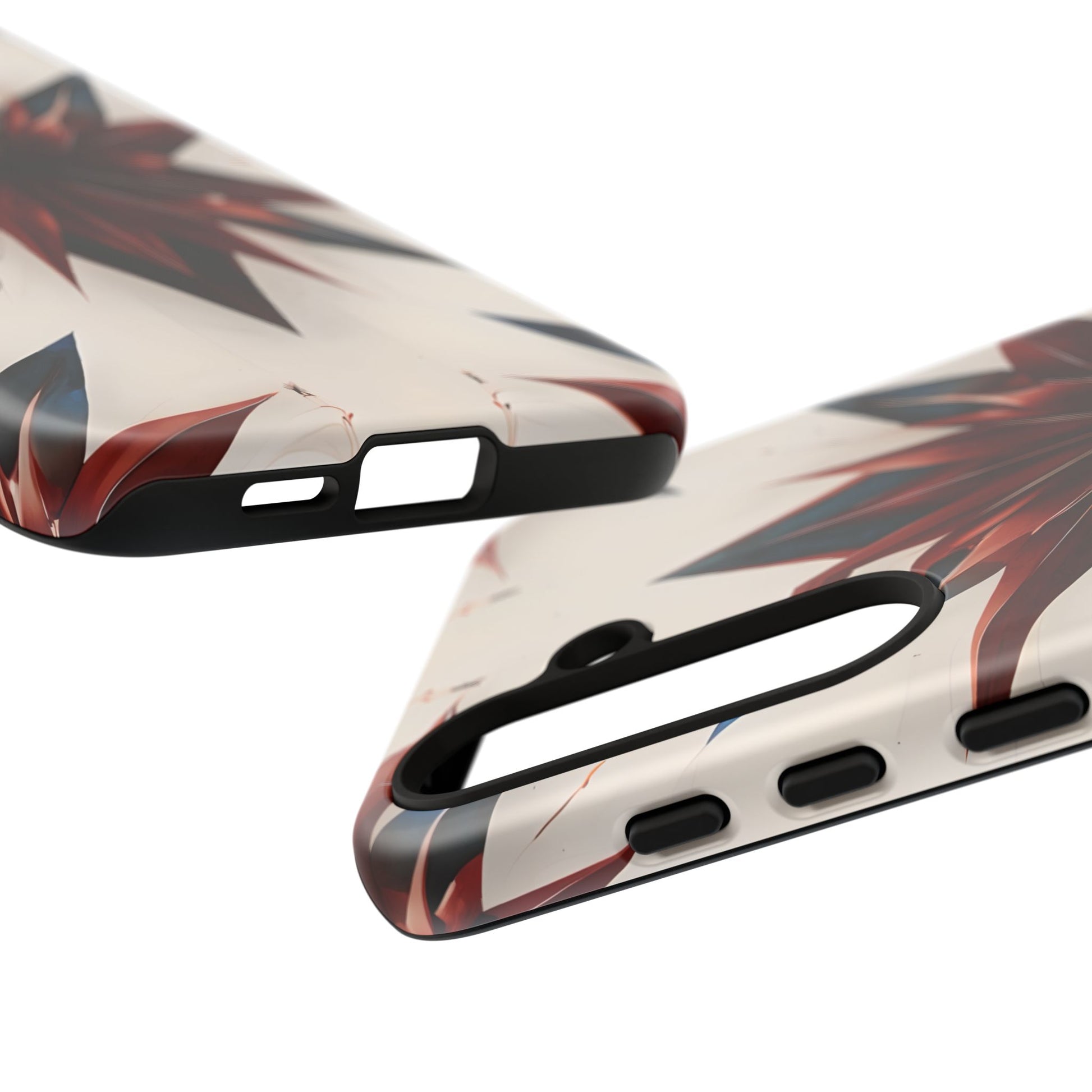 Garnet Starburst - Kaleidoscope Collection Gemstone Floral - Samsung Galaxy S24 Plus Tough Phone Case - Floral Burst Design