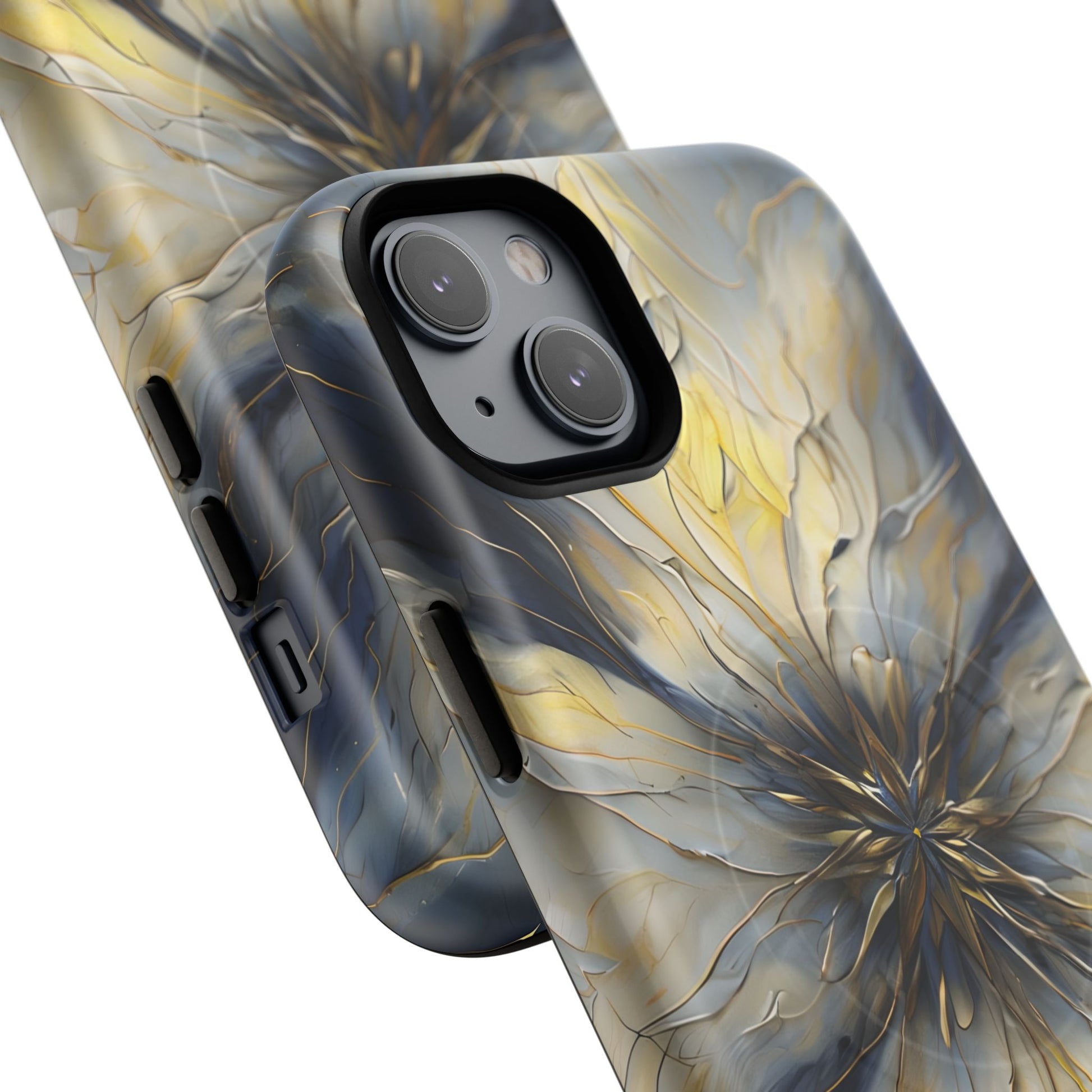 Luxury Luminous Petal MagSafe iPhone 14 Plus- Designer Shockproof Cover