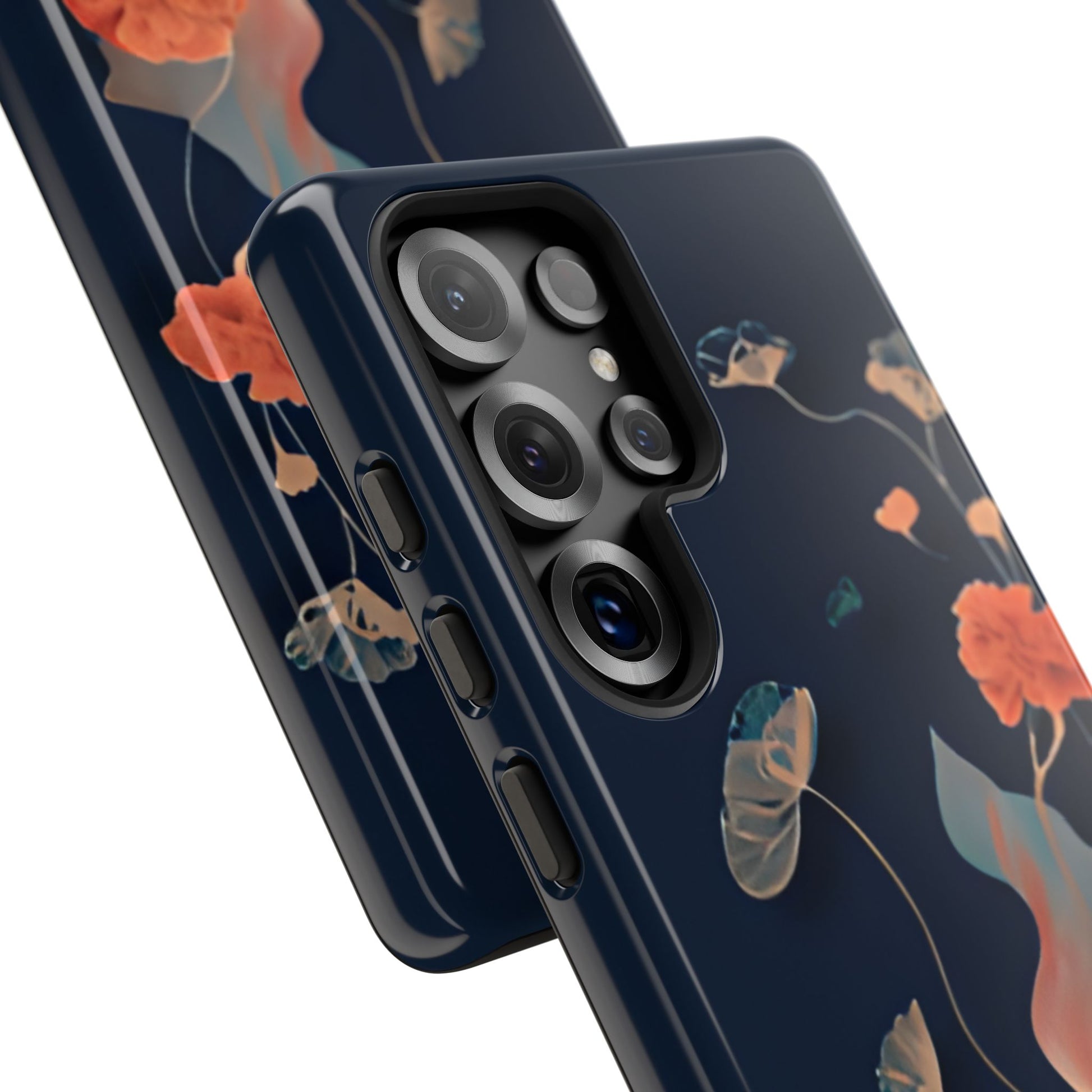 Lotus Reverie - Elegant Artistic Floral Samsung Galaxy S25 Ultra Tough Phone Case - Painterly Lotus Blossom Design