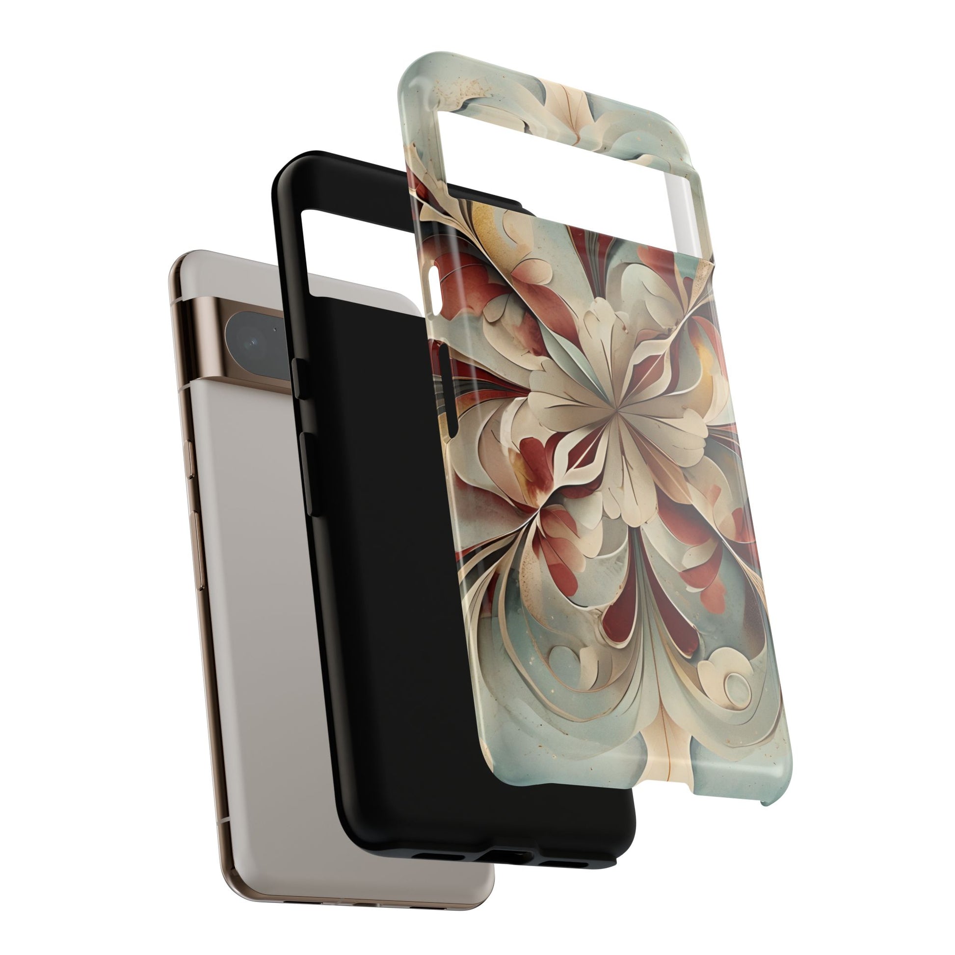 Vintage Baroque Blossom - Ornate Floral Art Google Pixel 8 Pro Tough Phone Case - Elegant Baroque-Inspired Design