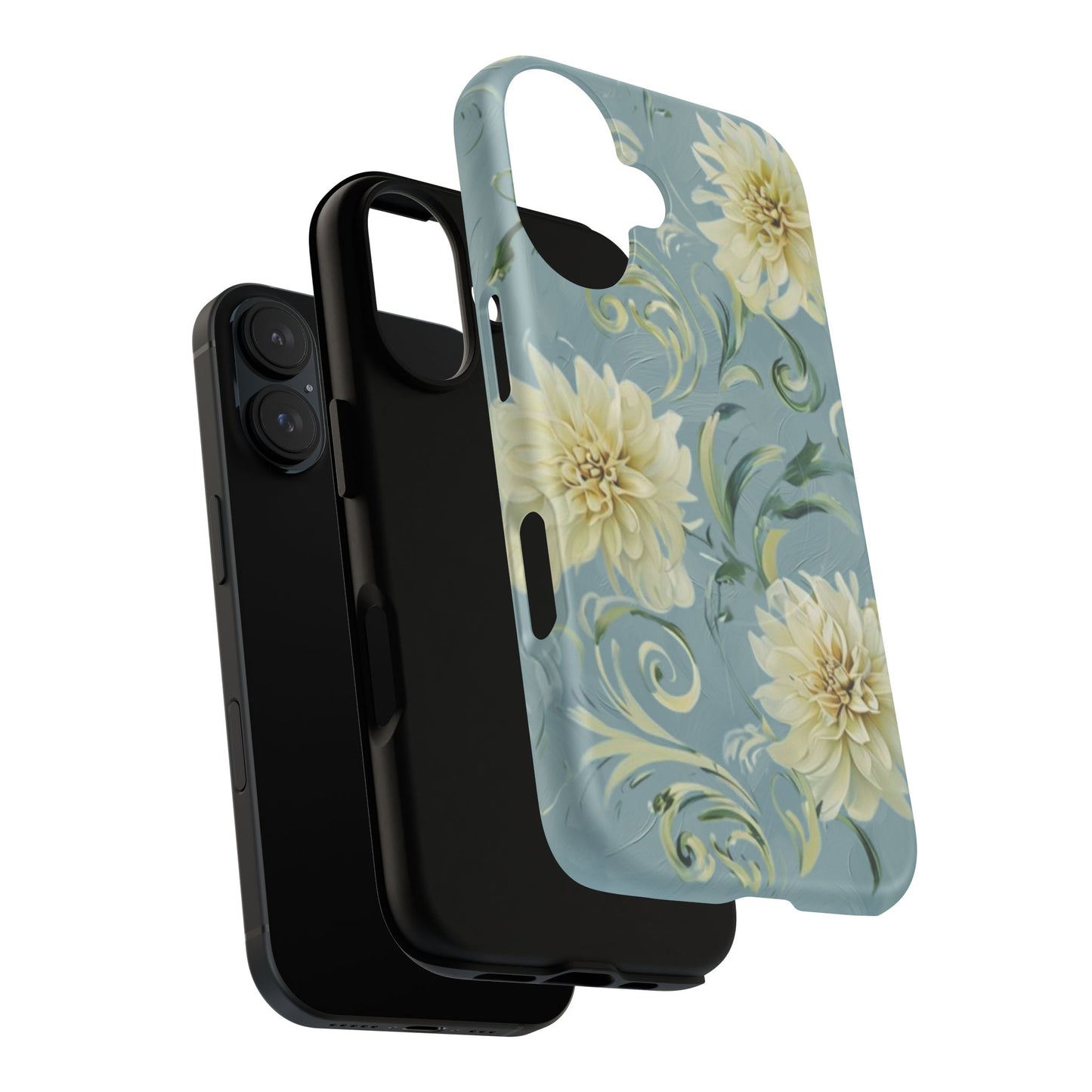 Golden Dahlia Trio iPhone MagSafe Case
