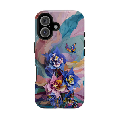 Blue Columbine Carnivale iPhone MagSafe Case