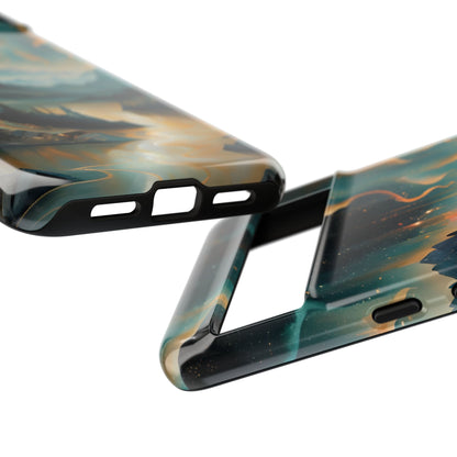 Aurora Dreamscape Tough Case for Google Pixel - Northern Lights Artistic Shockproof Cover, Elegant Protective Phone Case