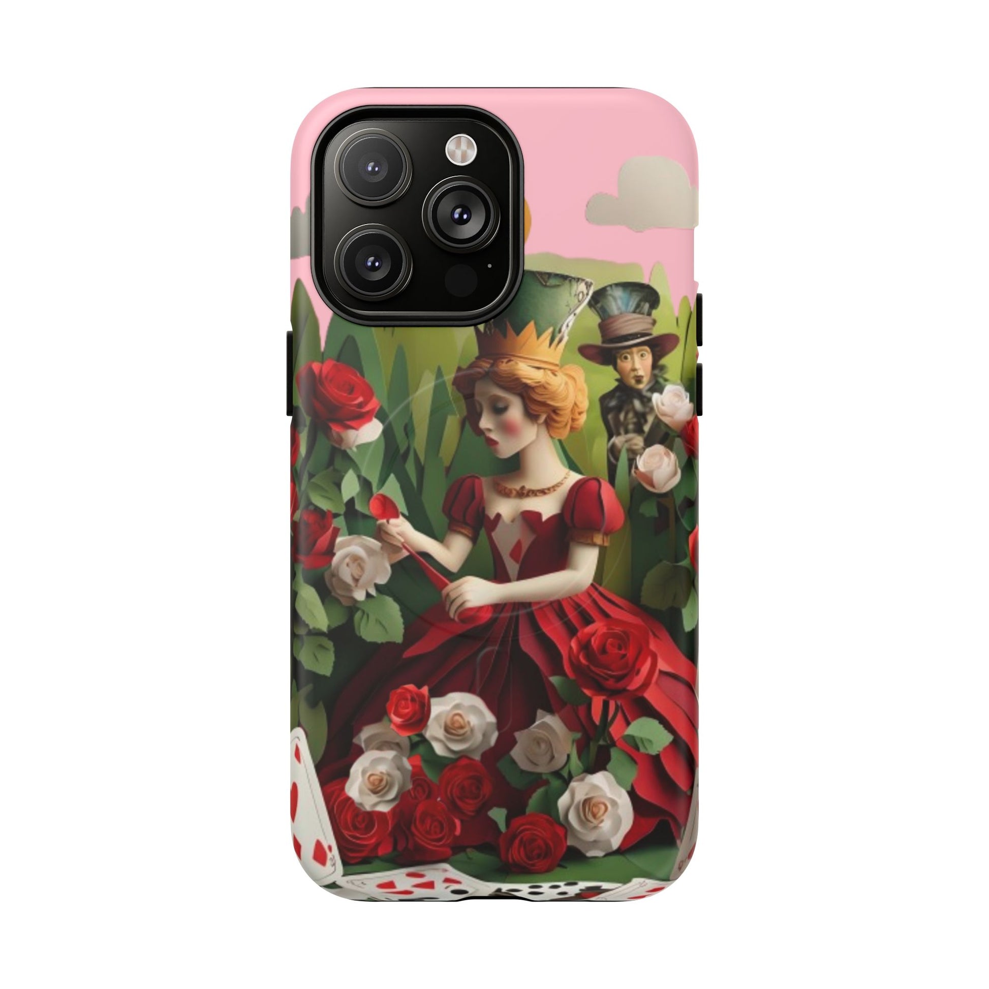 Regal Rose Court - iPhone 14 Pro Max MagSafe Phone Case - Whimsical Fantasy Floral Design