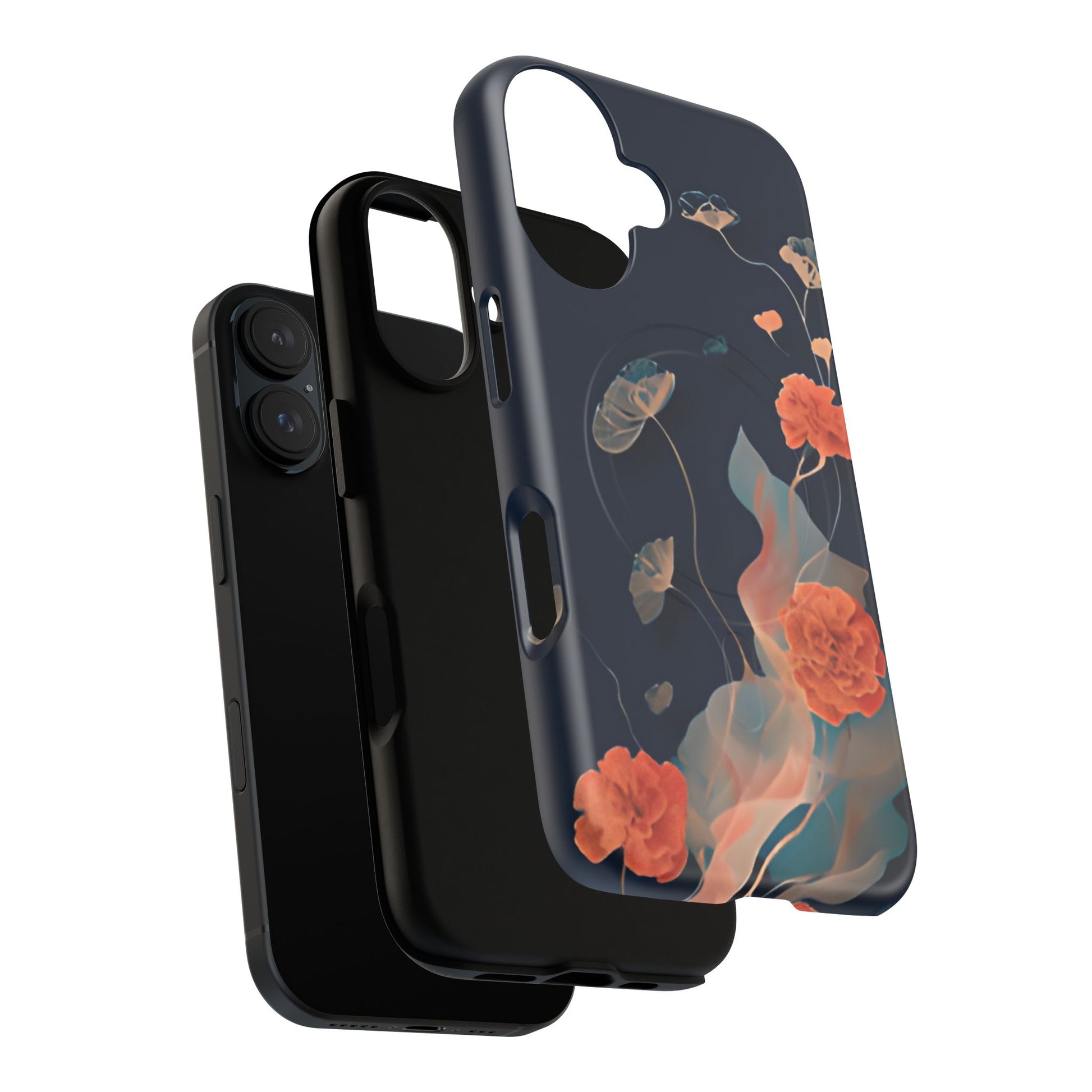 Lotus Reverie - Elegant Artistic Floral iPhone 16 MagSafe Phone Case - Painterly Lotus Blossom Design