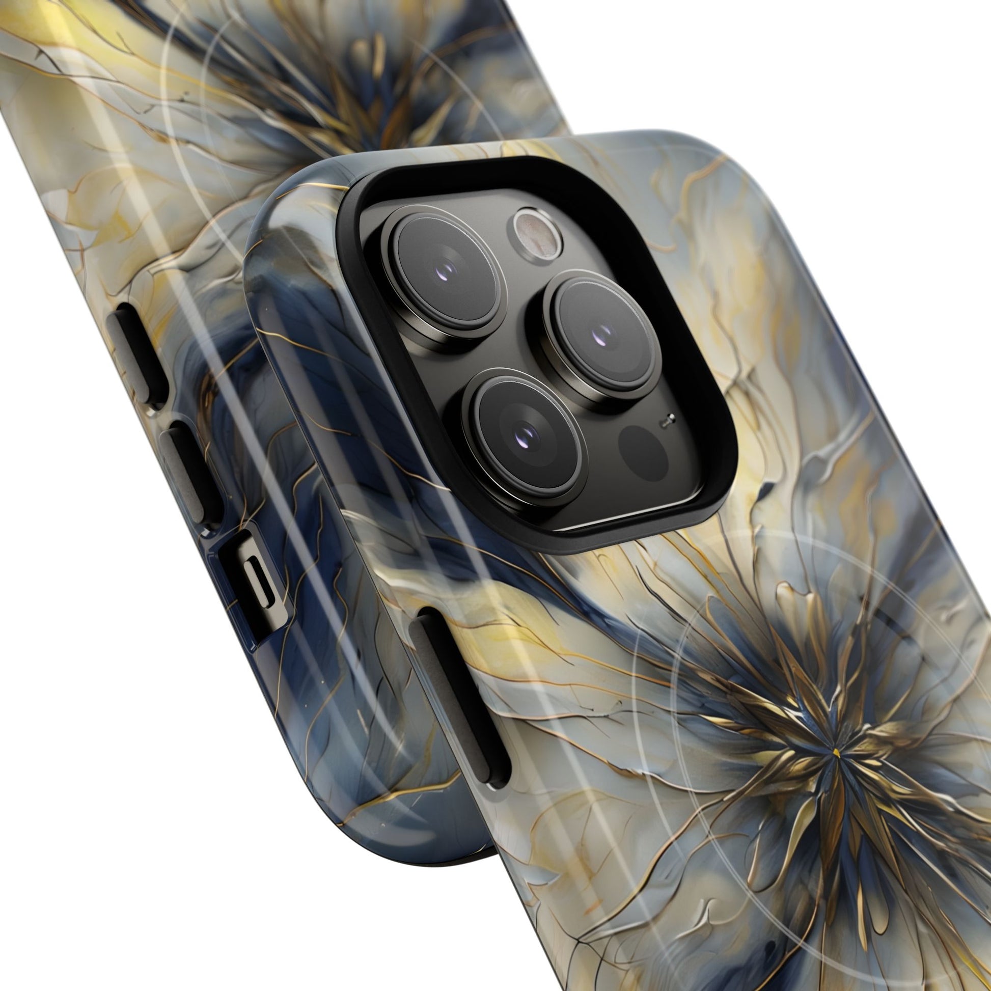 Luxury Luminous Petal MagSafe iPhone 14 Pro- Designer Shockproof Cover