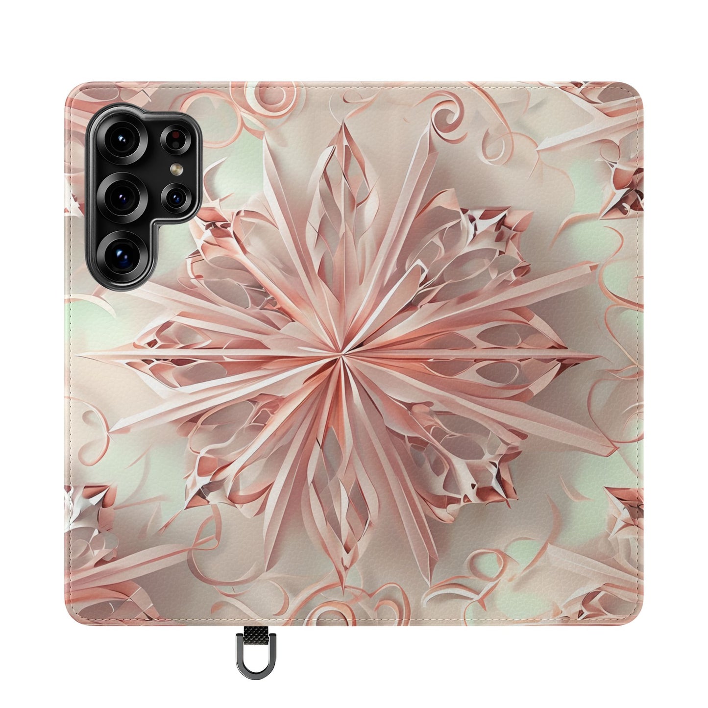 Blush Frost - Abstract Wallet Phone Case for Samsung Galaxy
