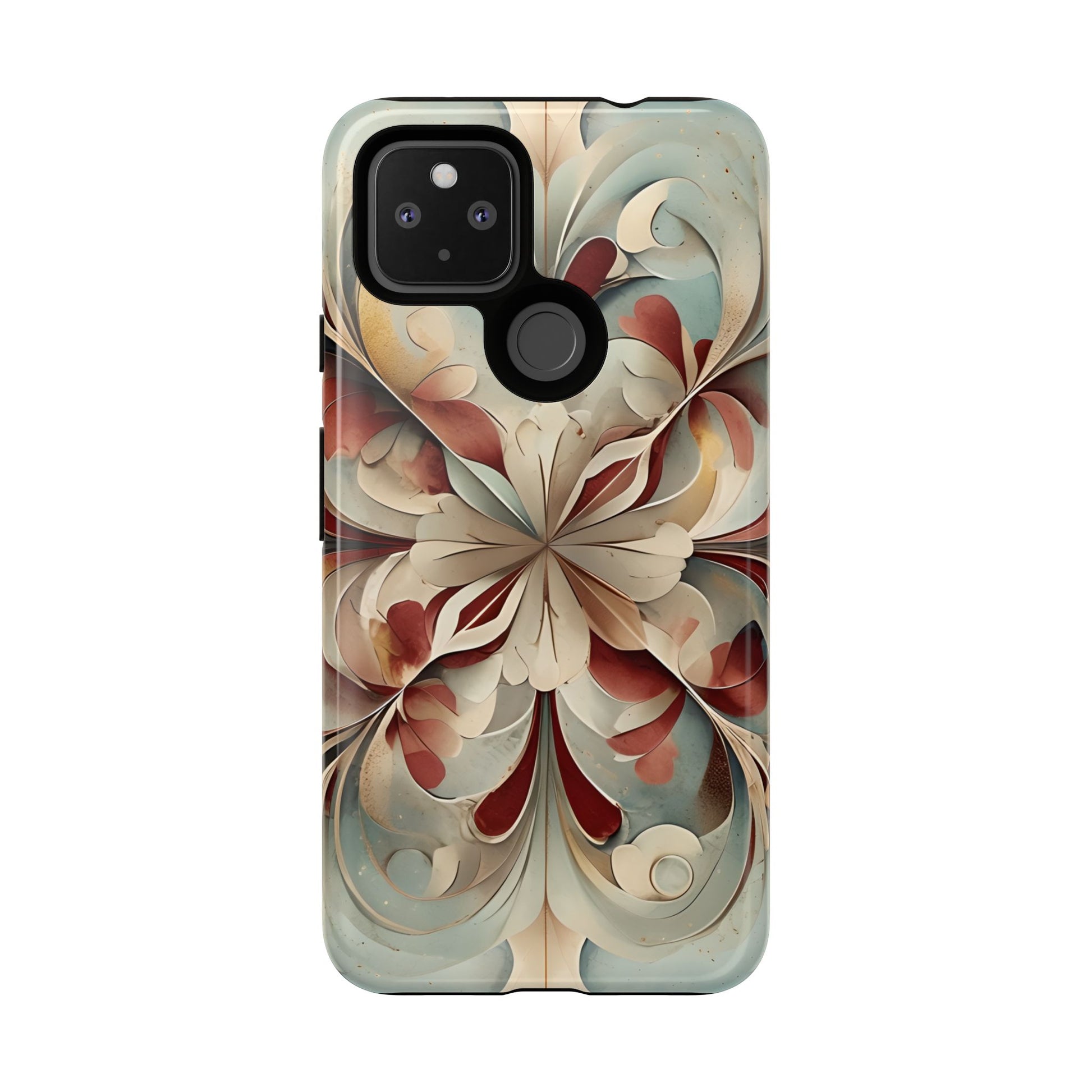 Vintage Baroque Blossom - Ornate Floral Art Google Pixel 4a 5G Tough Phone Case - Elegant Baroque-Inspired Design