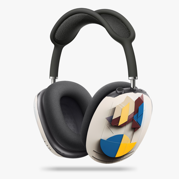 Chromatic Construct AirPods Max Cases - Modern Abstract Geometry for Apple Headphones