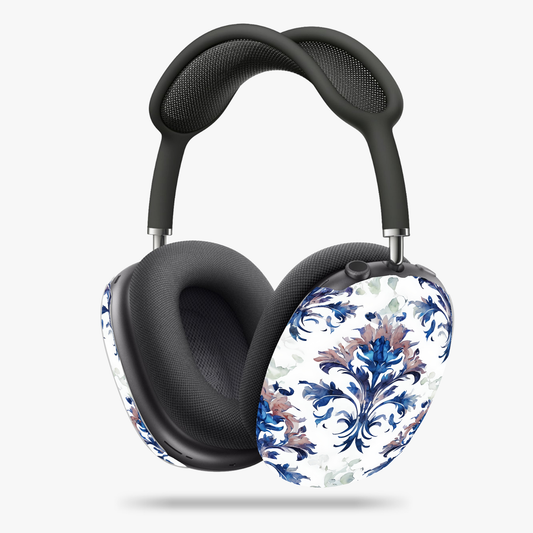 Delft Reverie AirPods Max Cases - Blue & White Baroque Floral for Apple Headphones
