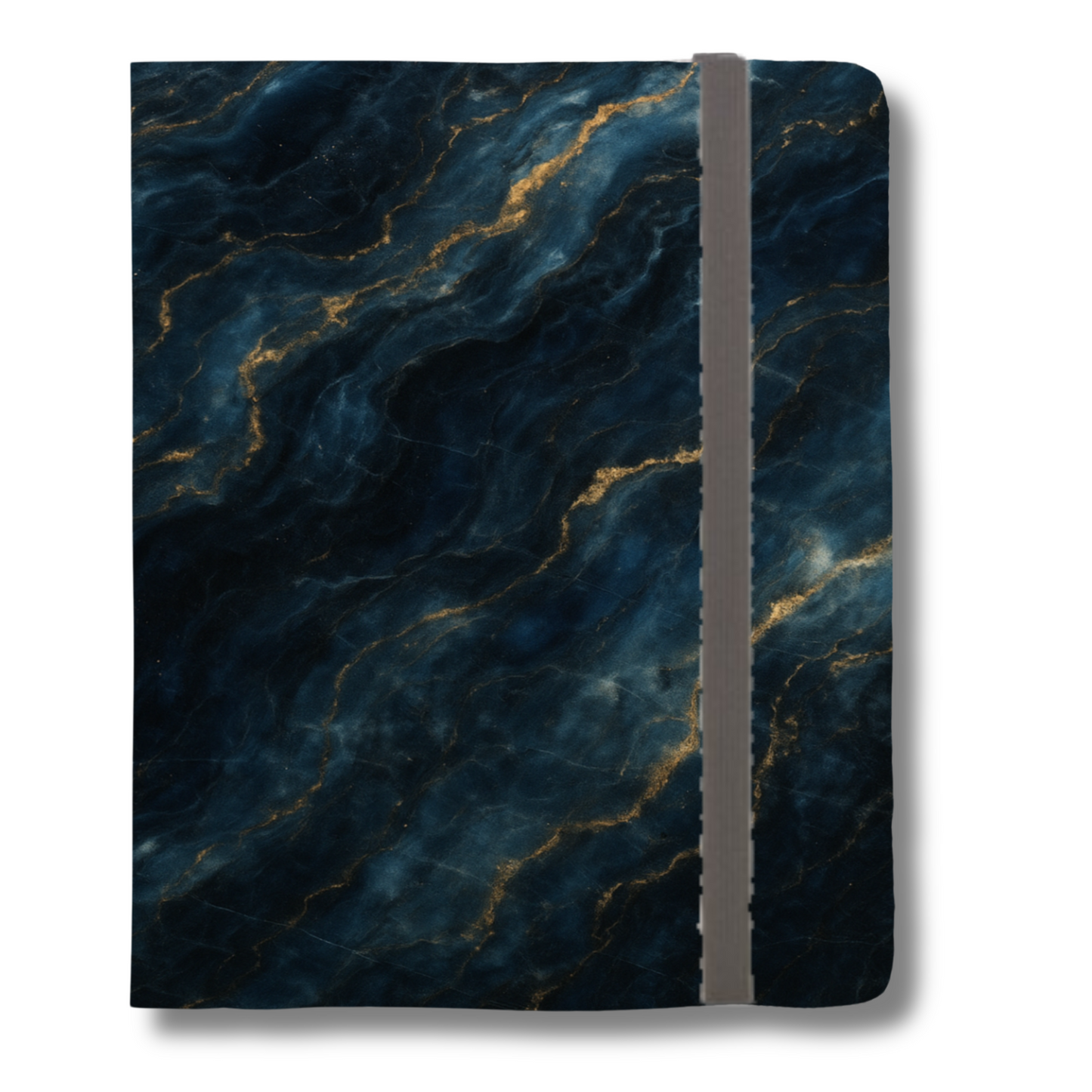 Midnight Marble iPad Folio Case - Elegant Dark Blue & Gold Tablet Cover, Vegan Leather, Fits iPad Pro 11 inch and 12.9 inch