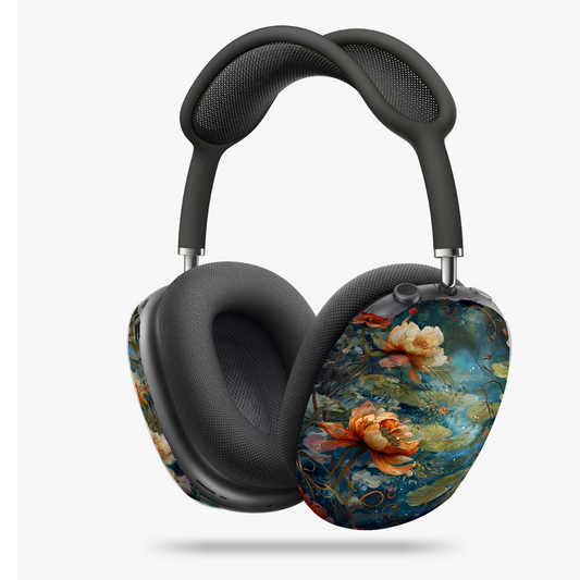 Waterlily Nocturne AirPods Max Covers, Artistic Floral Headphone Protection