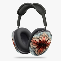 Ember Bloom AirPods Max Covers, Floral Protective Skin with Artistic Design