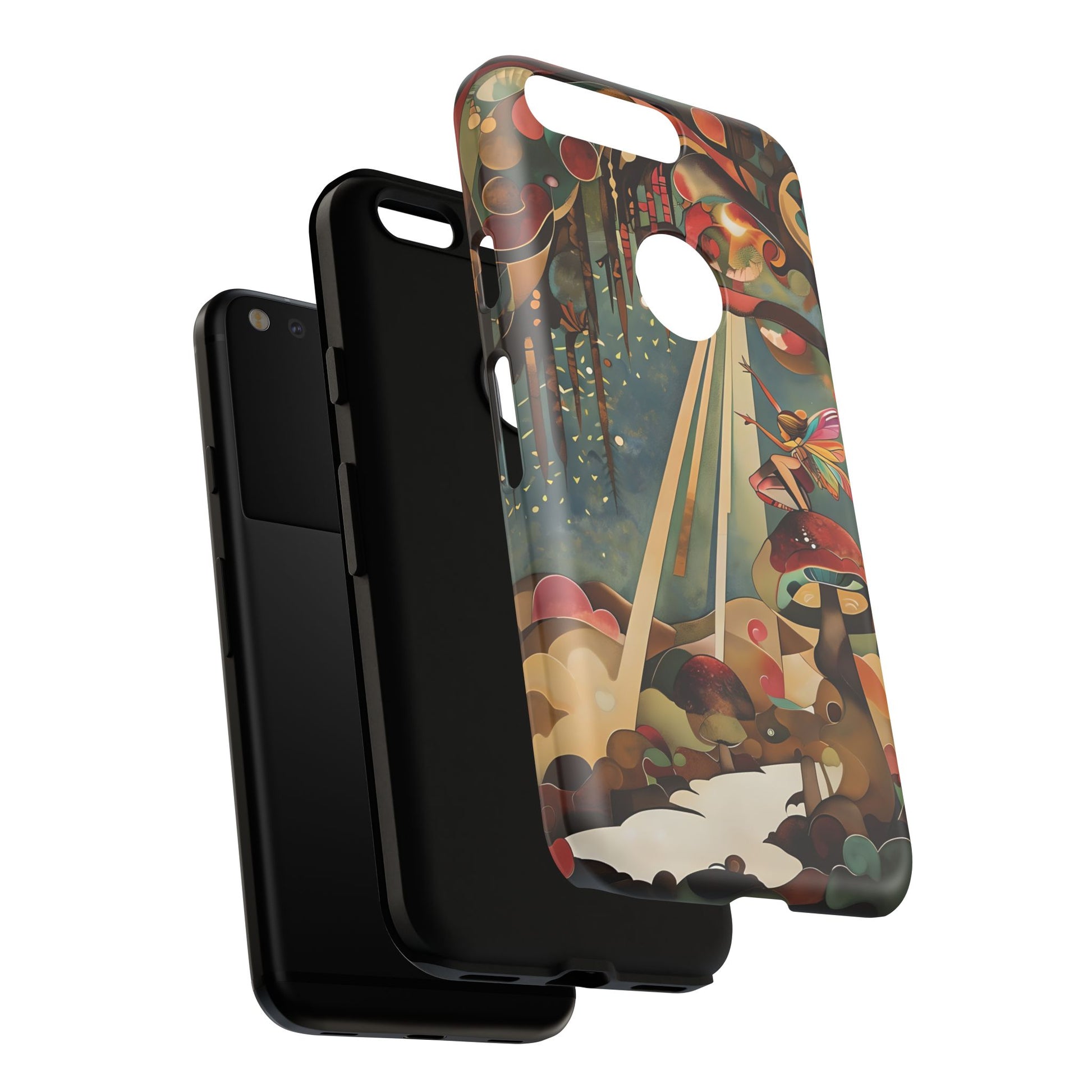 Enchanted Orchard Google Pixel Tough Case - Artistic Fairy Tale Phone Cover - Elegant Protective Fantasy Art Accessory