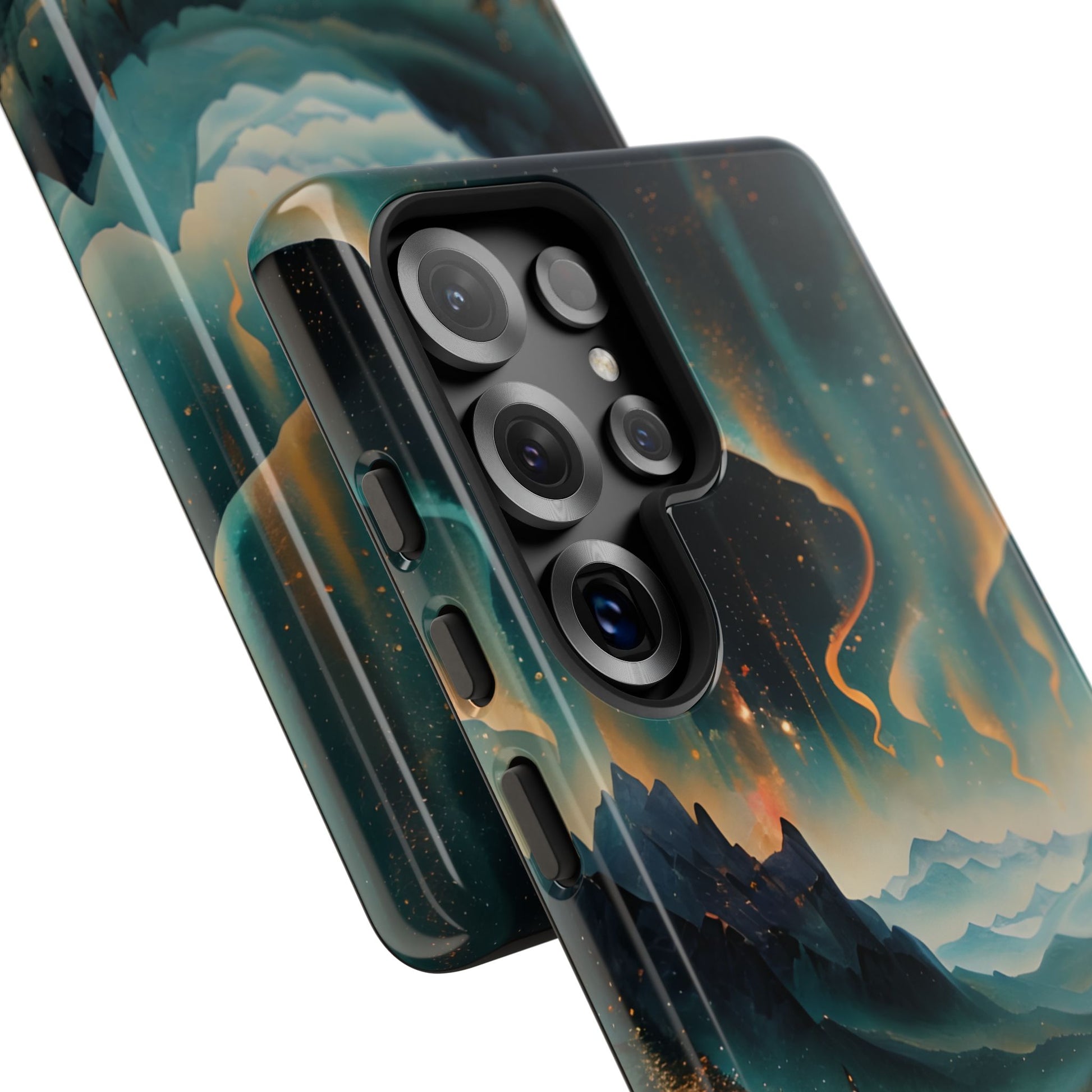 Aurora Dreamscape Samsung Galaxy S25 Ultra Tough Case - Artistic Northern Lights Cover - Premium Abstract Design