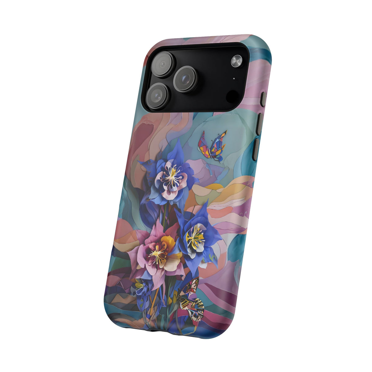 Blue Columbine Carnivale iPhone MagSafe Case