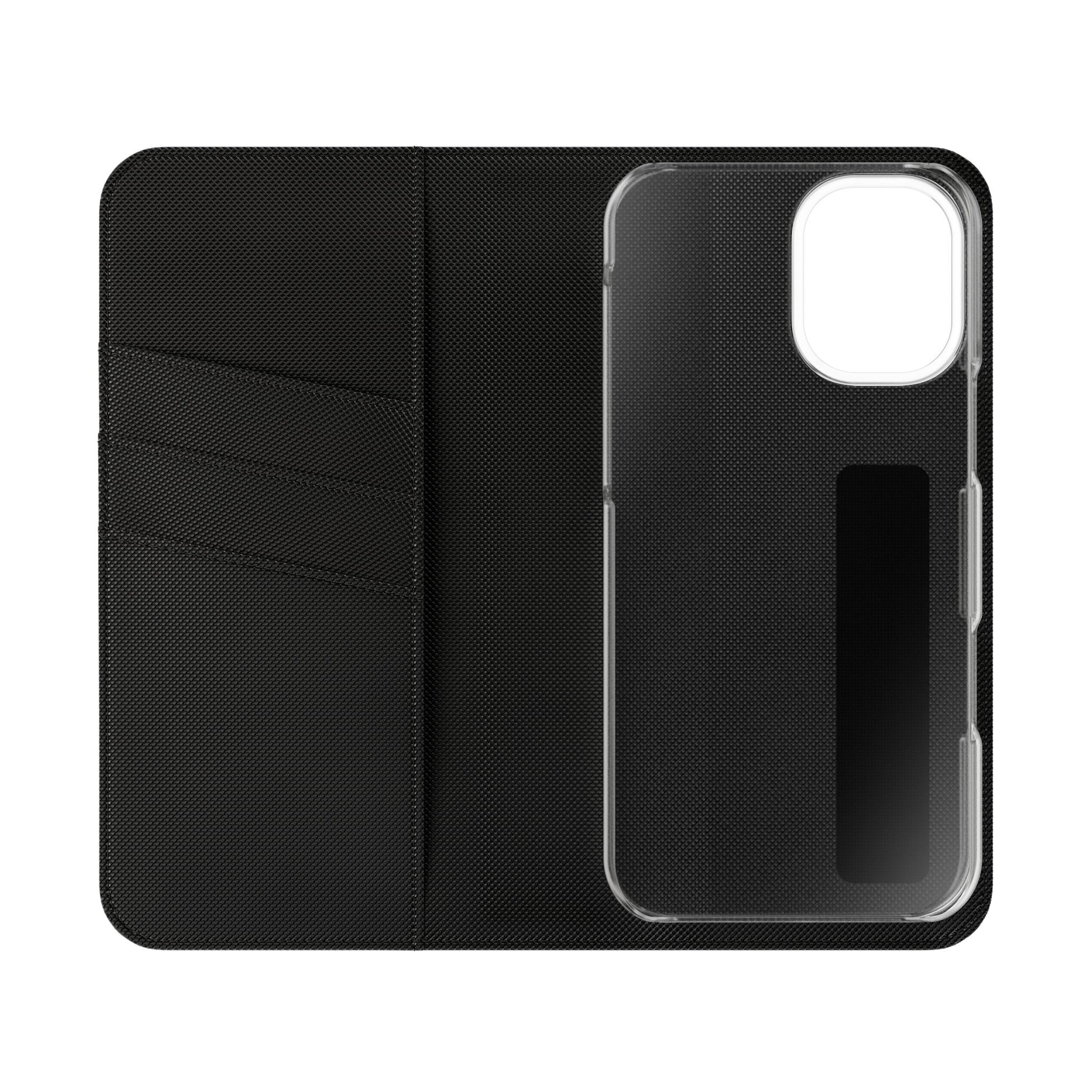 Midnight Mosaic - Abstract Floral Flip Phone Case for iPhone 16 Plus