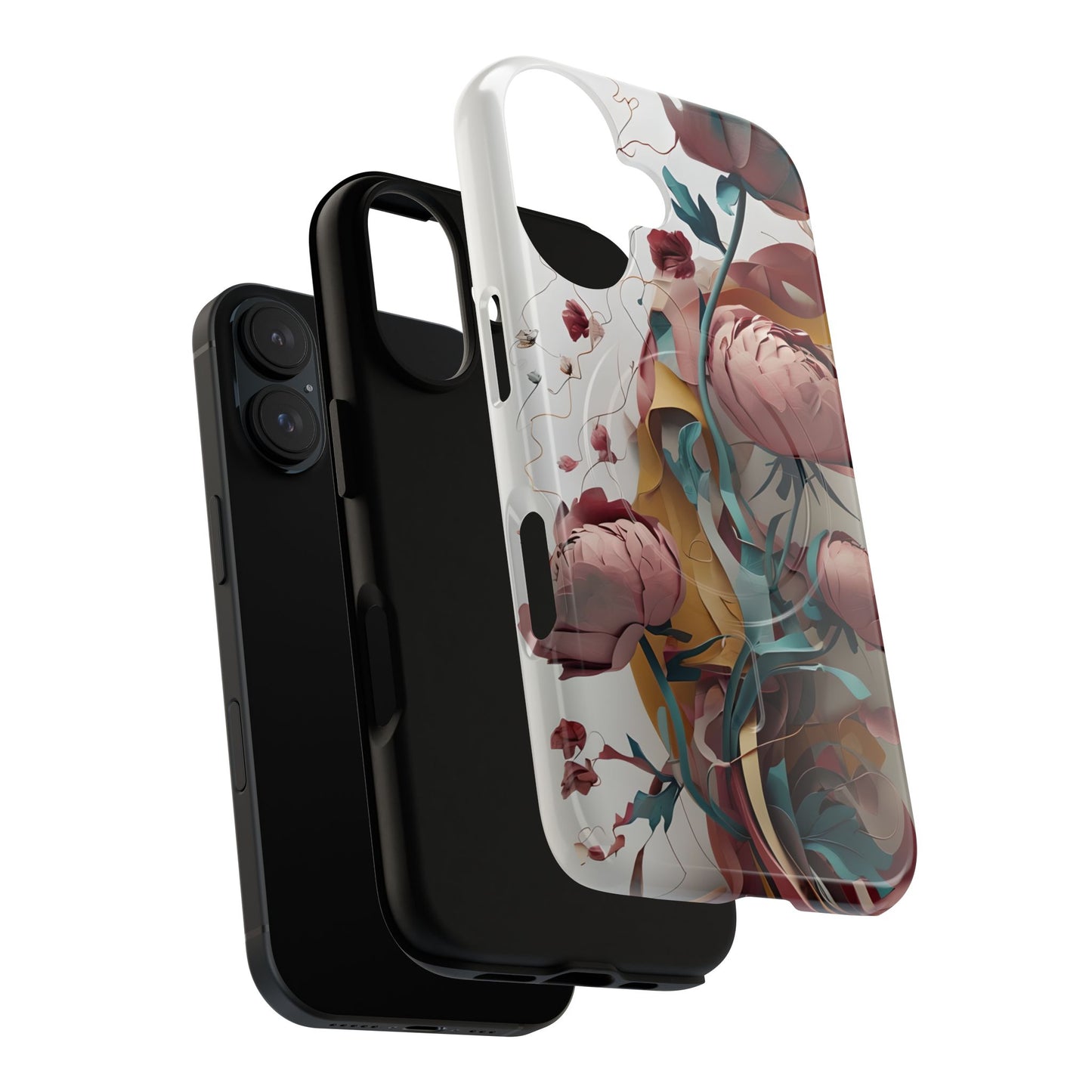 Blushing Peony Veil iPhone MagSafe Case