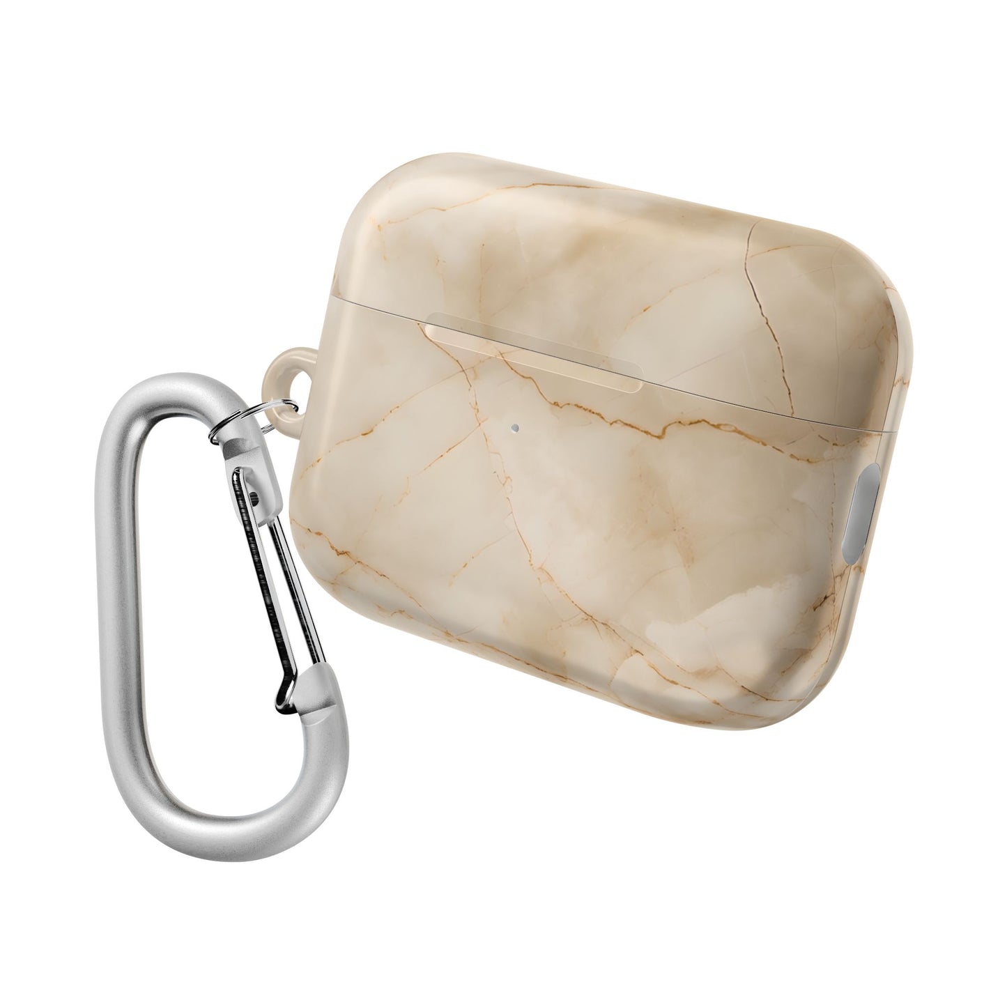 Parchment Mist AirPod Case - Beige Marble Earbud Cover for Gen 1, 2, 3, Pro Gen 1 & 2