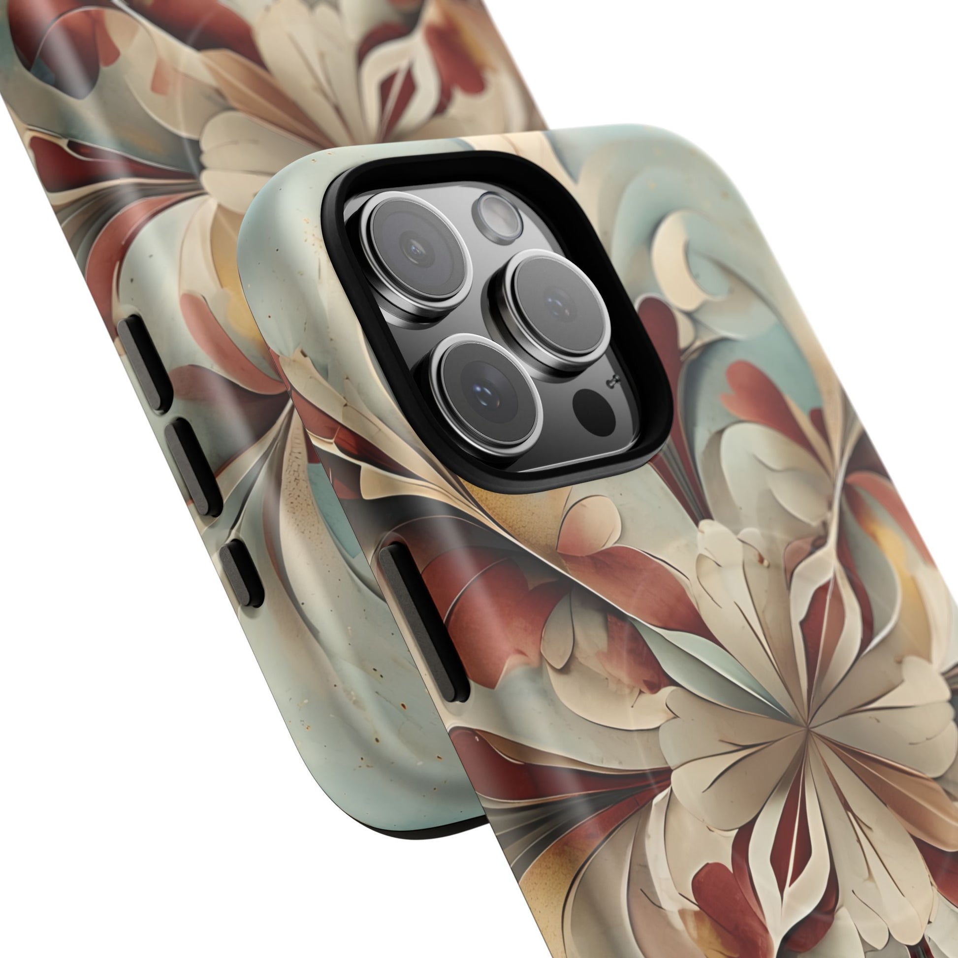 Vintage Baroque Blossom - Ornate Floral Art iPhone 16 Pro Max MagSafe Phone Case - Elegant Baroque-Inspired Design