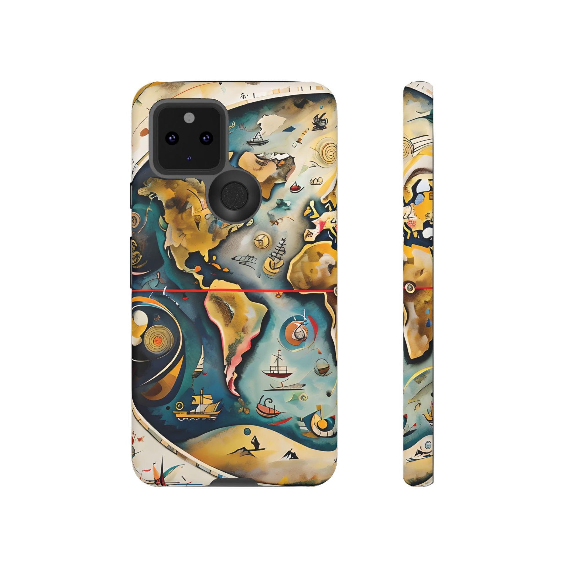 Celestial Map Google Pixel 5 5G Tough Case - Antique Star Chart Phone Cover