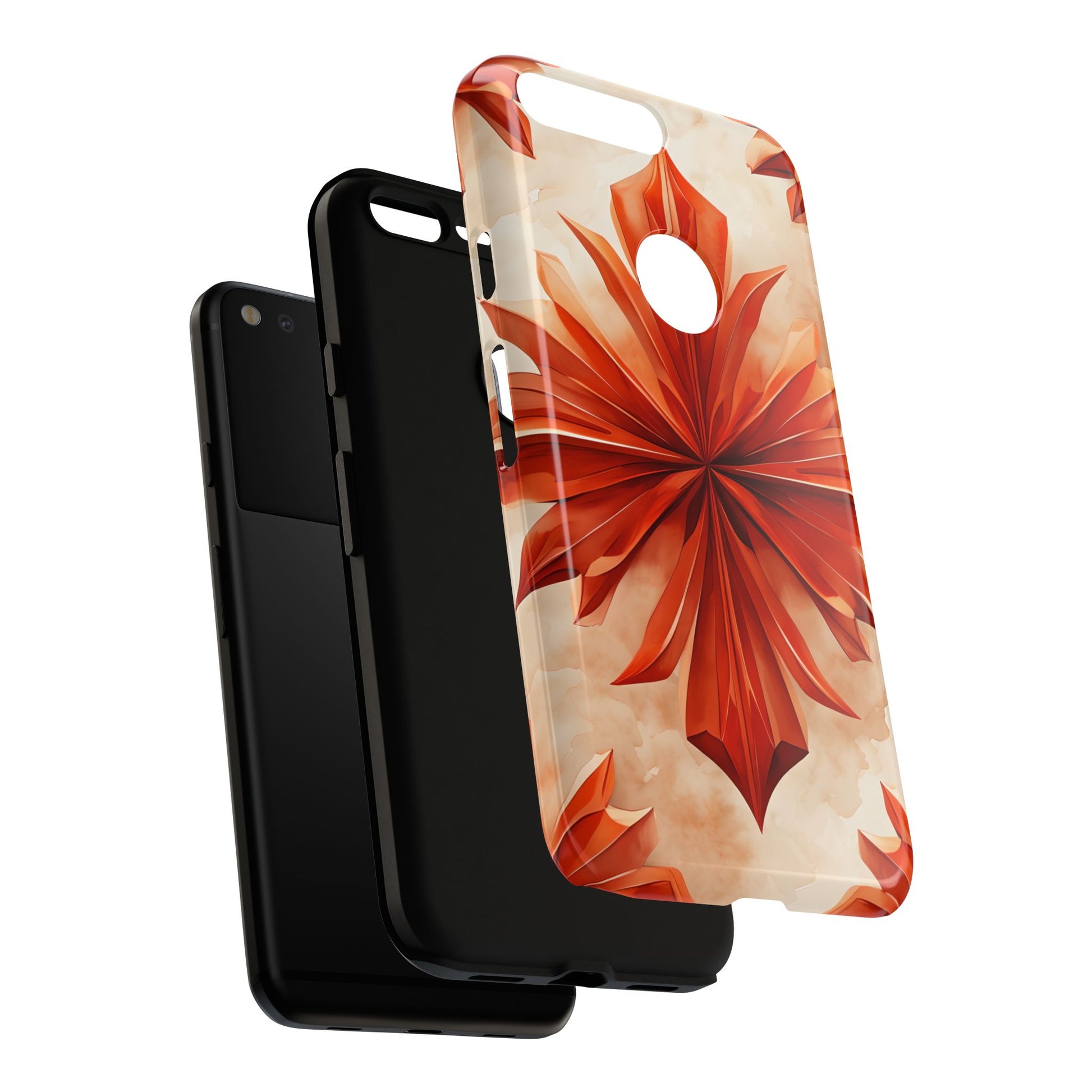 Sunset Fleur Google Pixel XL - Kaleidoscope Collection of MagSafe Compatible - Vibrant Sunset Flower Design