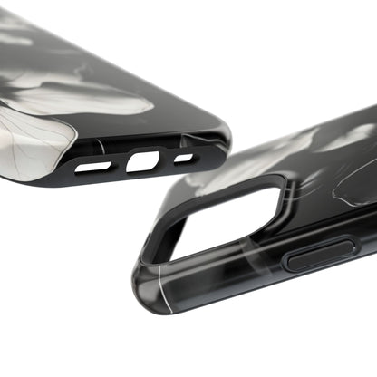 Monochrome Magnolia iPhone MagSafe Case