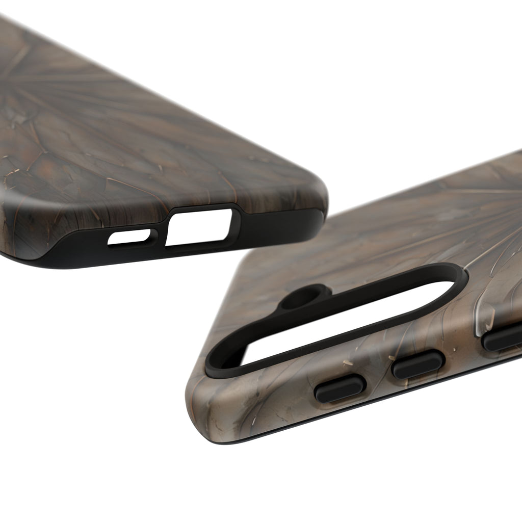 Earthstone Mandala - Kaleidoscope Collection Artistic Taupe Burst - Samsung Galaxy S24 Tough Phone Case