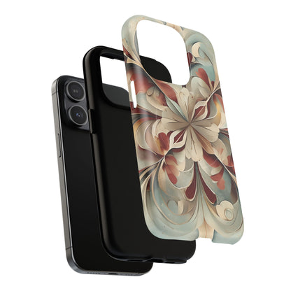 Vintage Baroque Blossom - Ornate Floral Art iPhone MagSafe Phone Case - Elegant Baroque-Inspired Design