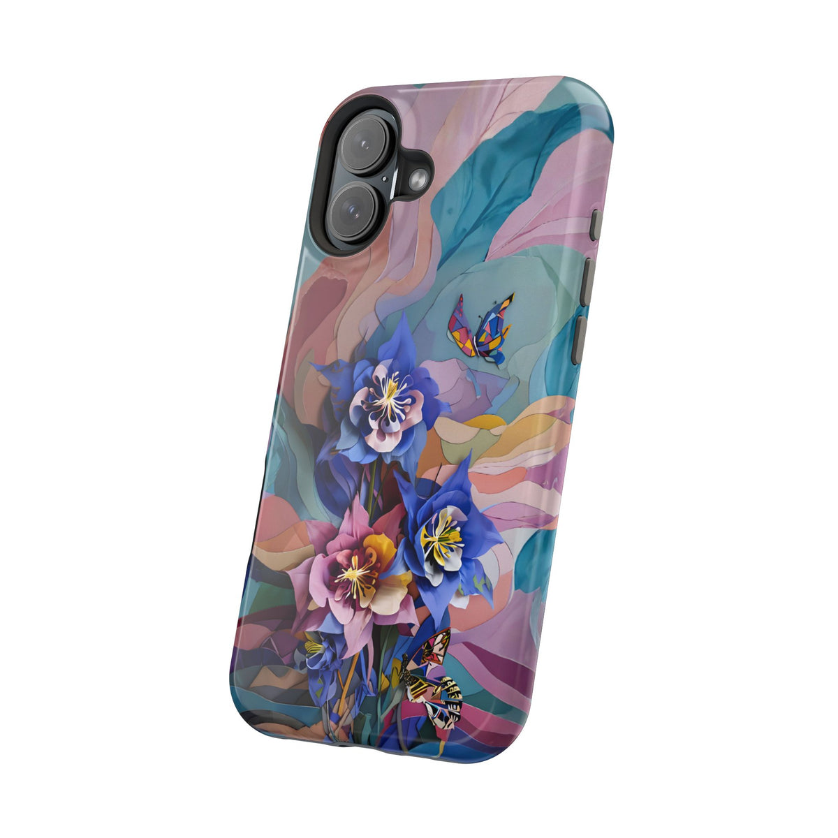 Blue Columbine Carnivale iPhone MagSafe Case