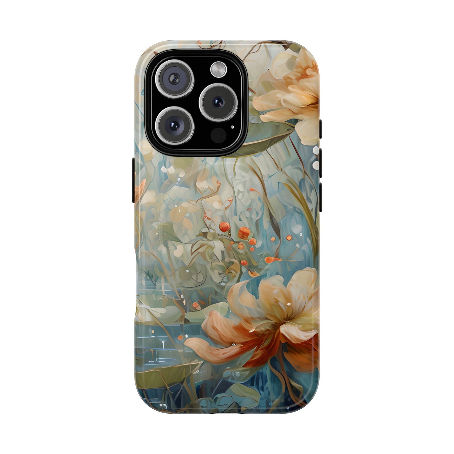 Waterlily Dreamscape - Artistic Floral iPhone MagSafe Phone Case -Waterlily & Lotus Design