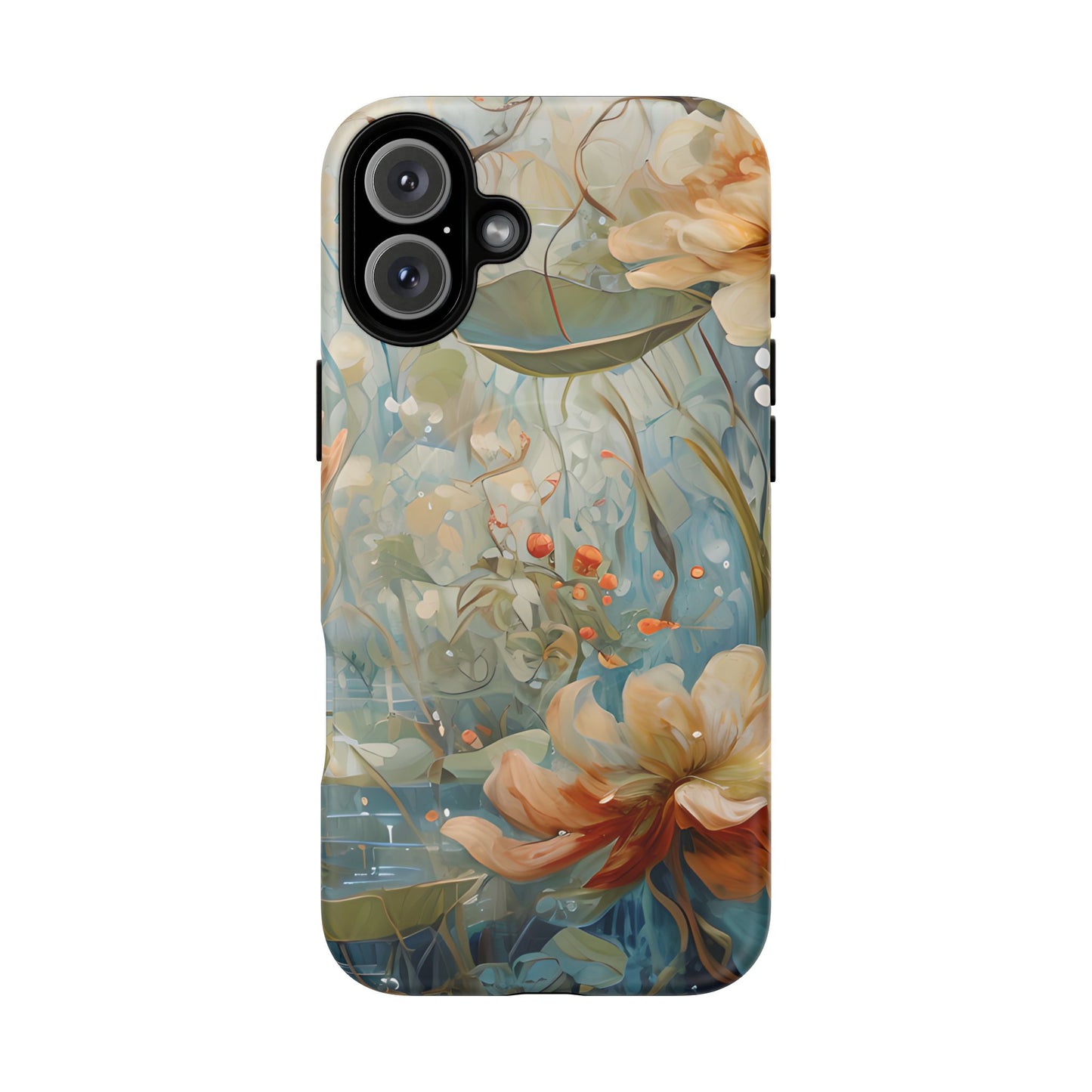 Waterlily Dreamscape - Artistic Floral iPhone MagSafe Phone Case -Waterlily & Lotus Design
